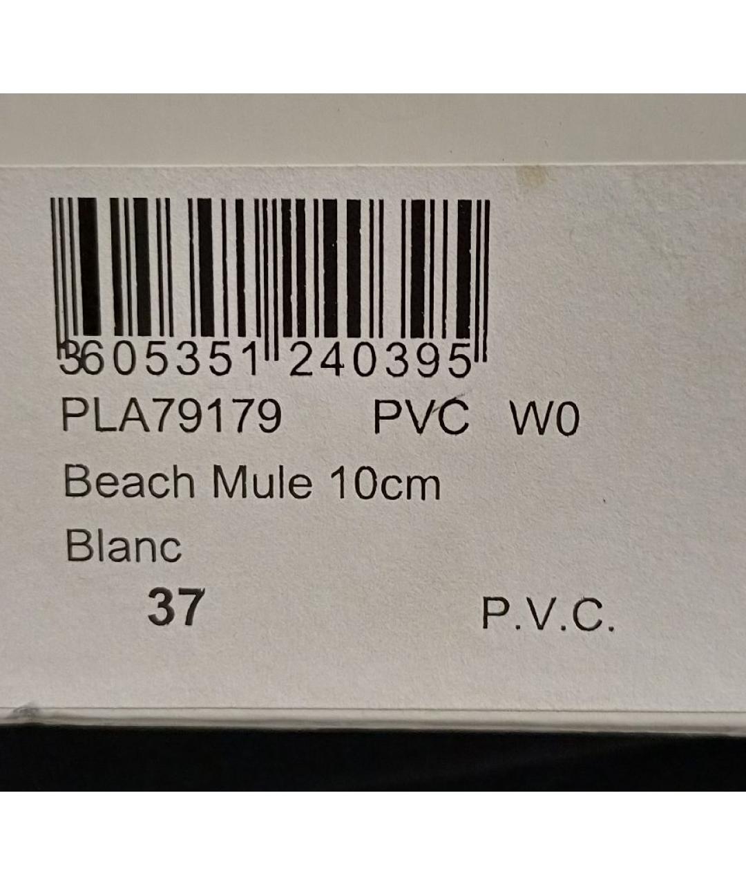 CHRISTIAN DIOR Черные резиновые мюли, фото 5