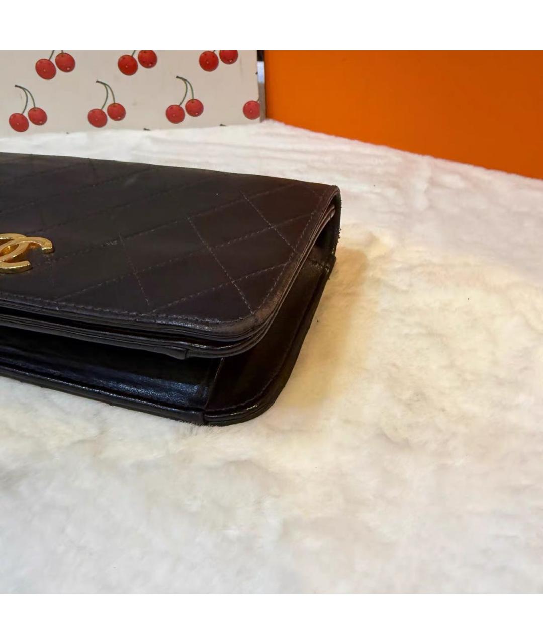 CHANEL Черная кожаная сумка через плечо, фото 7