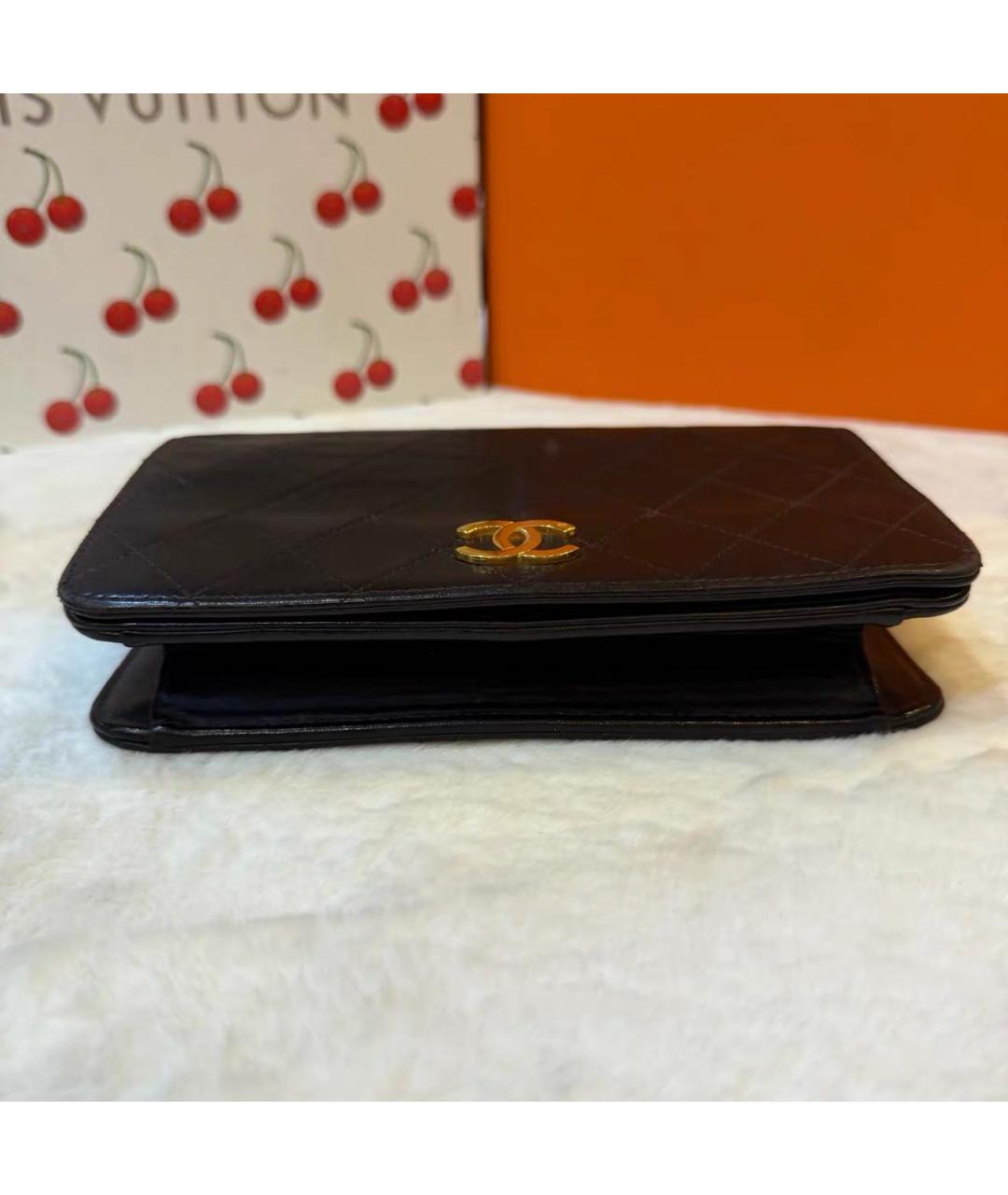 CHANEL Черная кожаная сумка через плечо, фото 6