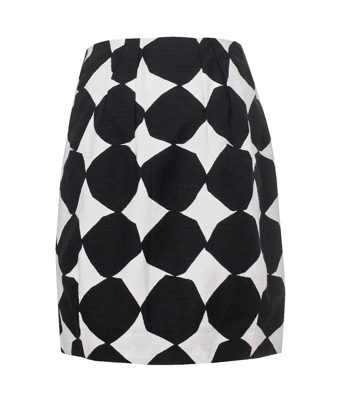 LIVIANA CONTI Черная хлопковая юбка миди, фото 2