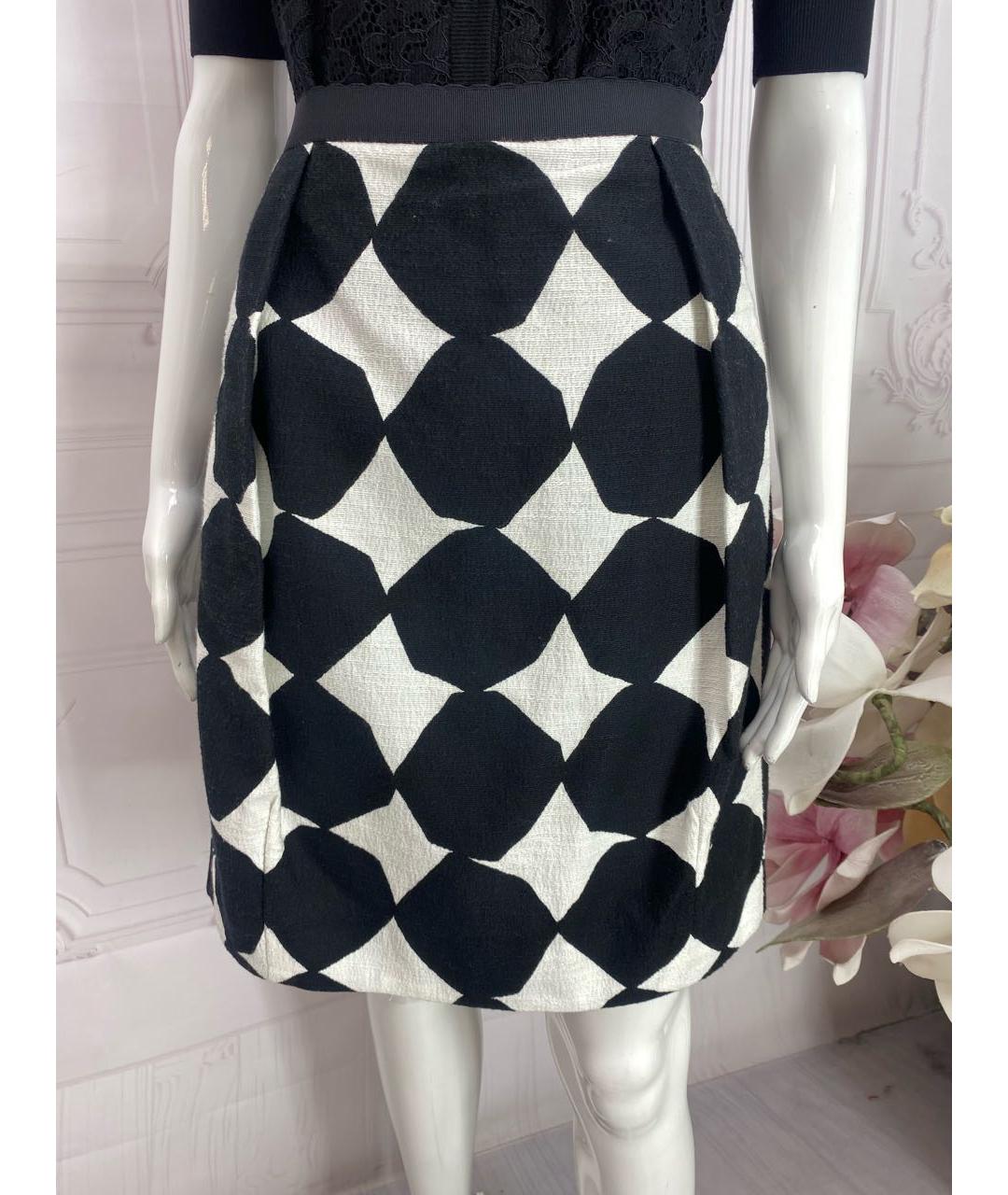 LIVIANA CONTI Черная хлопковая юбка миди, фото 6