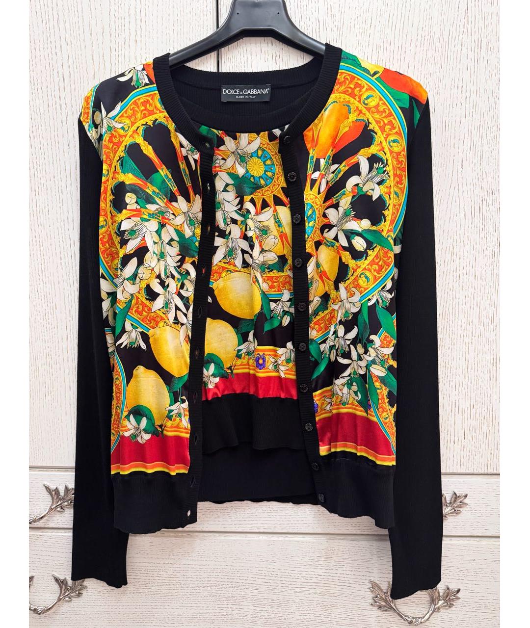 DOLCE&GABBANA Мульти шерстяной кардиган, фото 7