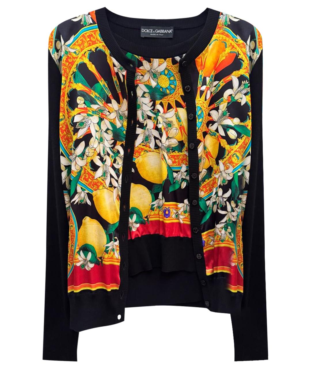 DOLCE&GABBANA Мульти шерстяной кардиган, фото 1