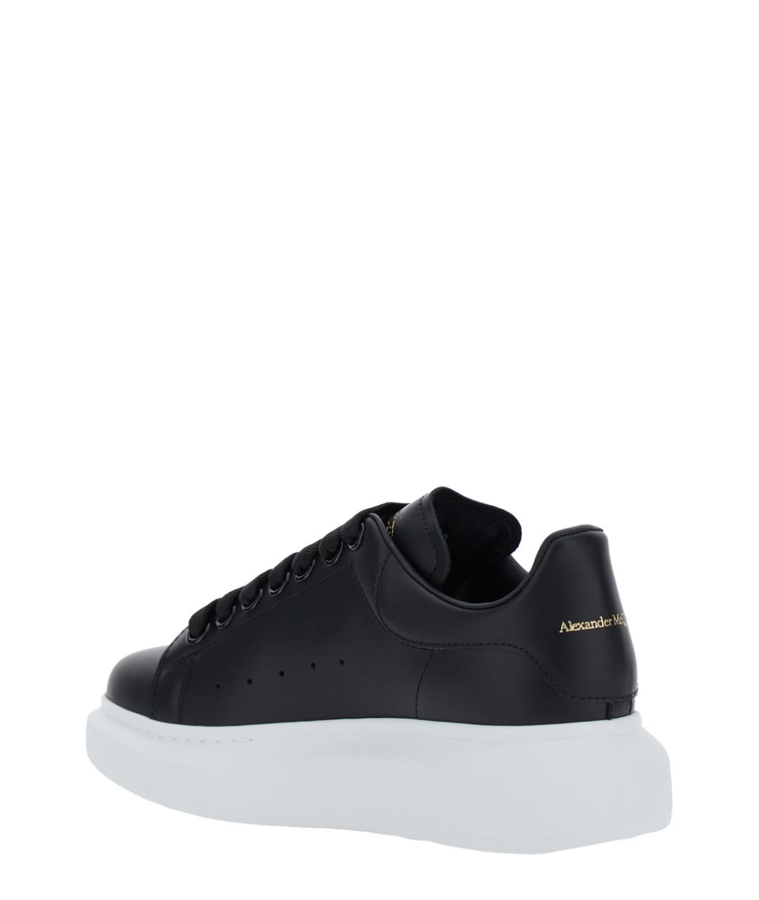 ALEXANDER MCQUEEN Черные кожаные кроссовки, фото 2