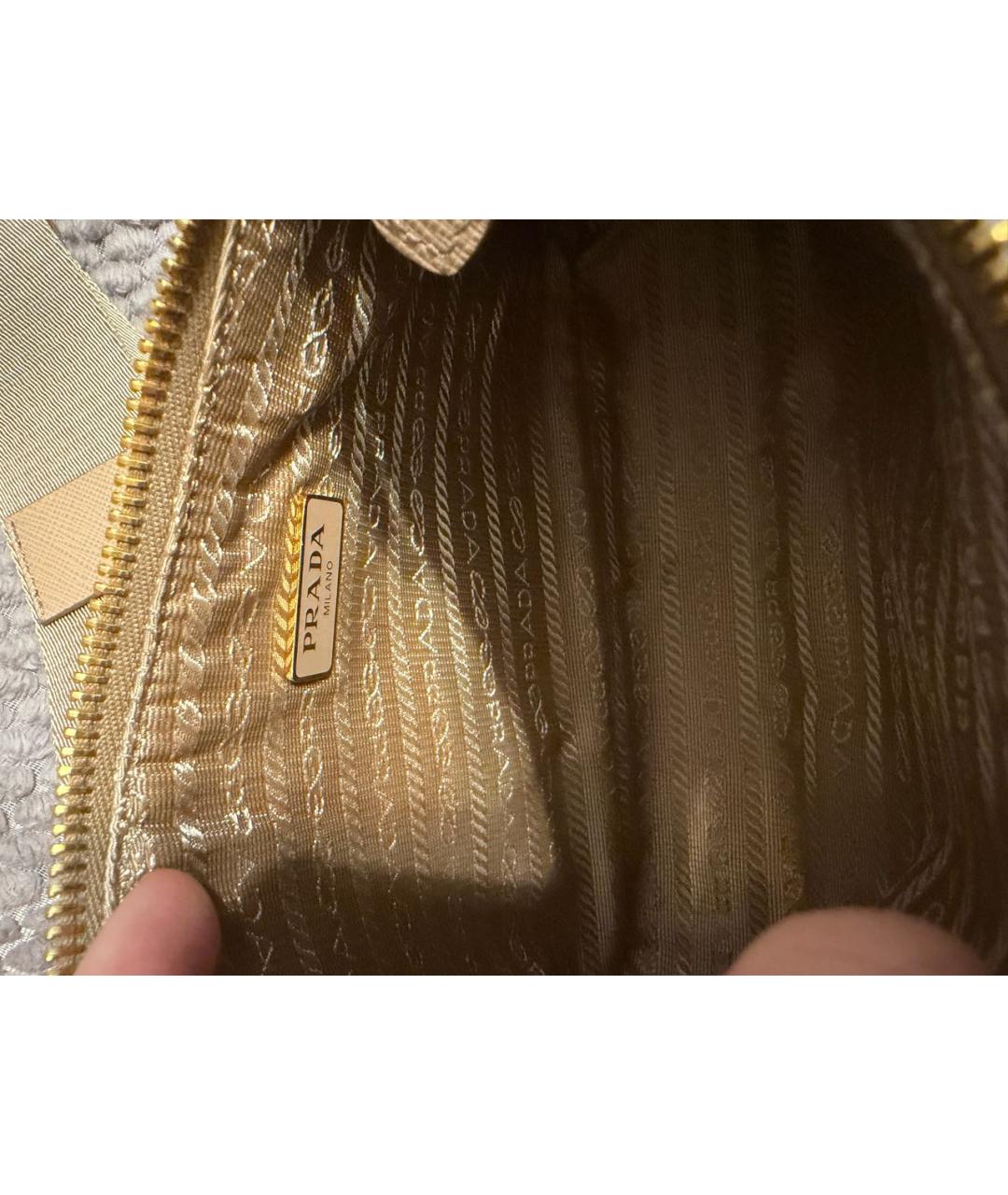 PRADA Коричневая кожаная сумка через плечо, фото 4