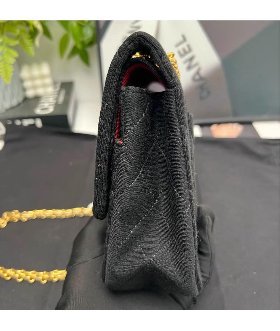 CHANEL Черная кожаная сумка через плечо, фото 3