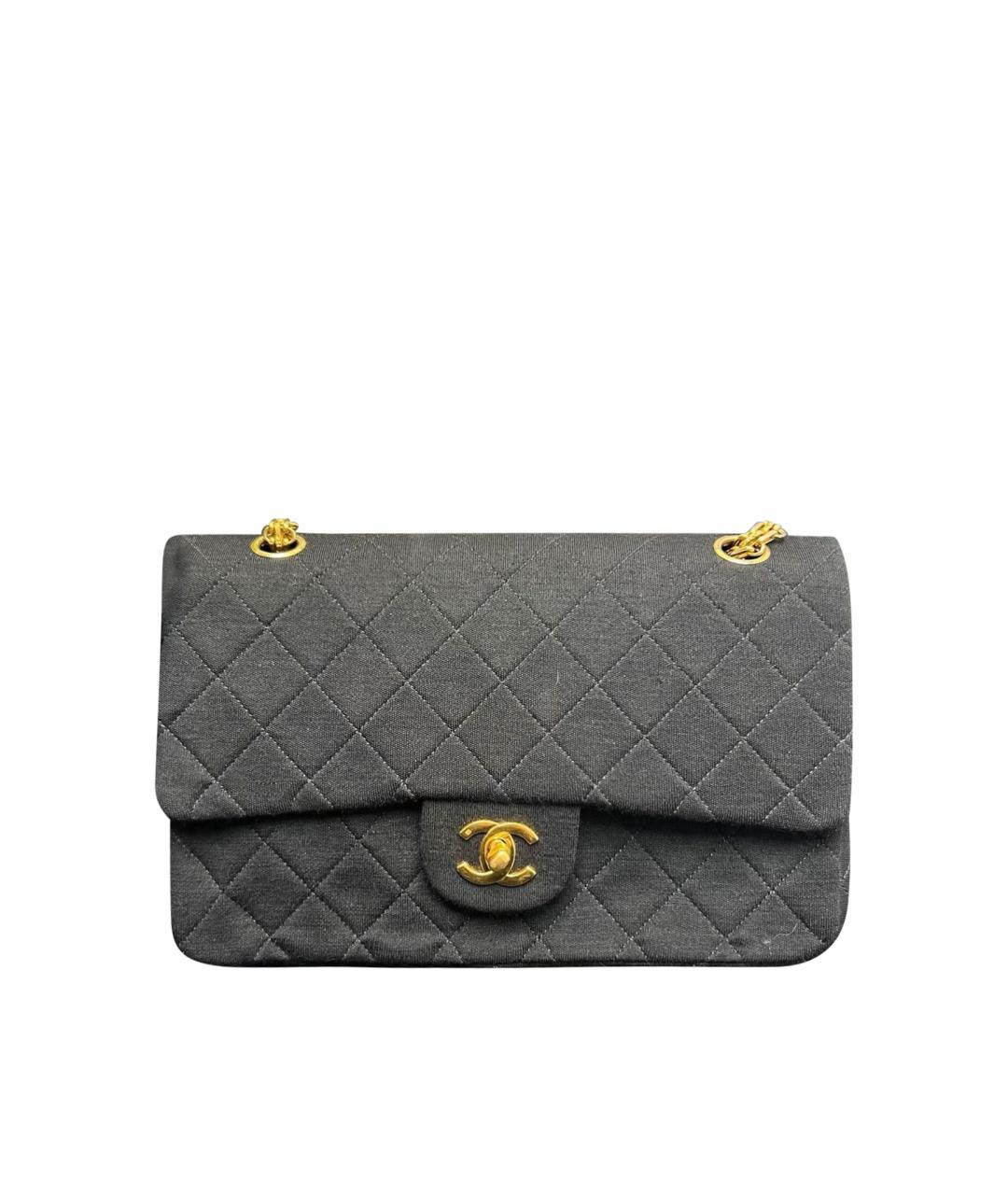 CHANEL Черная кожаная сумка через плечо, фото 1