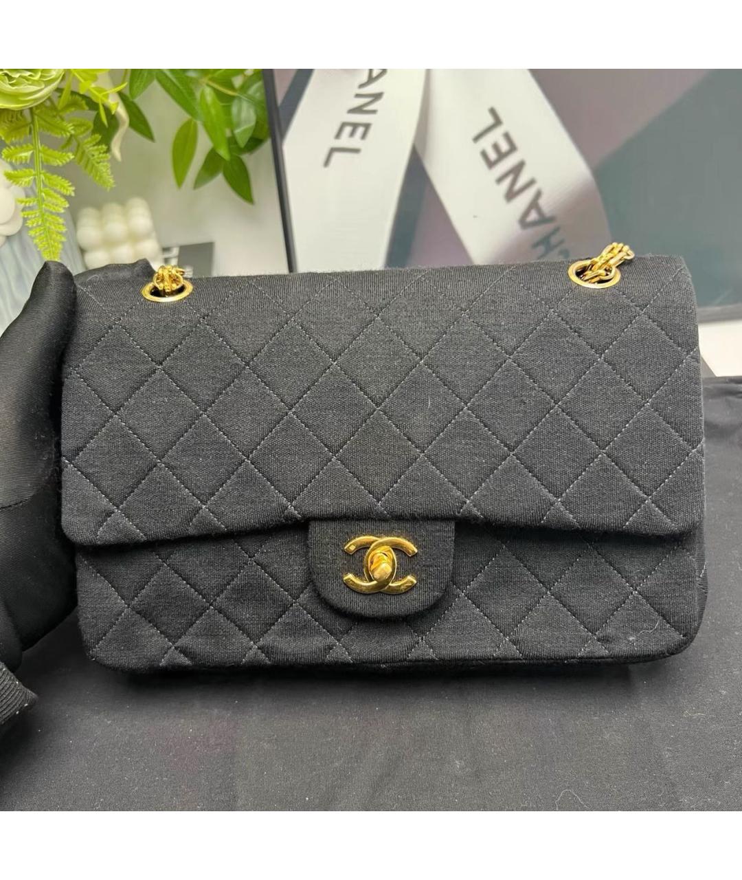 CHANEL Черная кожаная сумка через плечо, фото 6