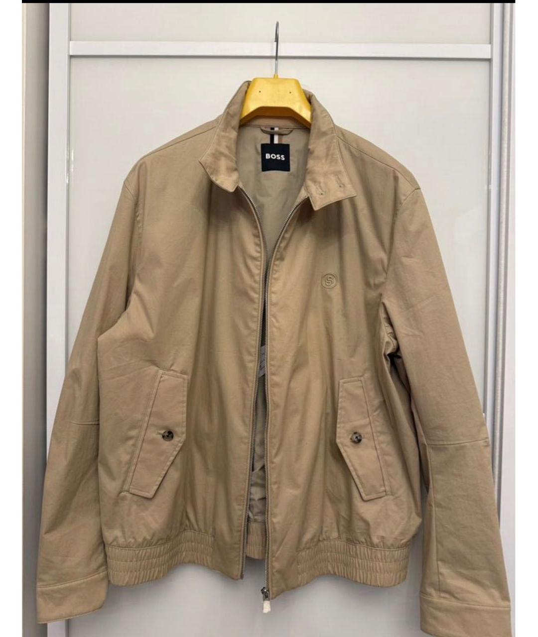 HUGO BOSS Бежевая хлопковая куртка, фото 3