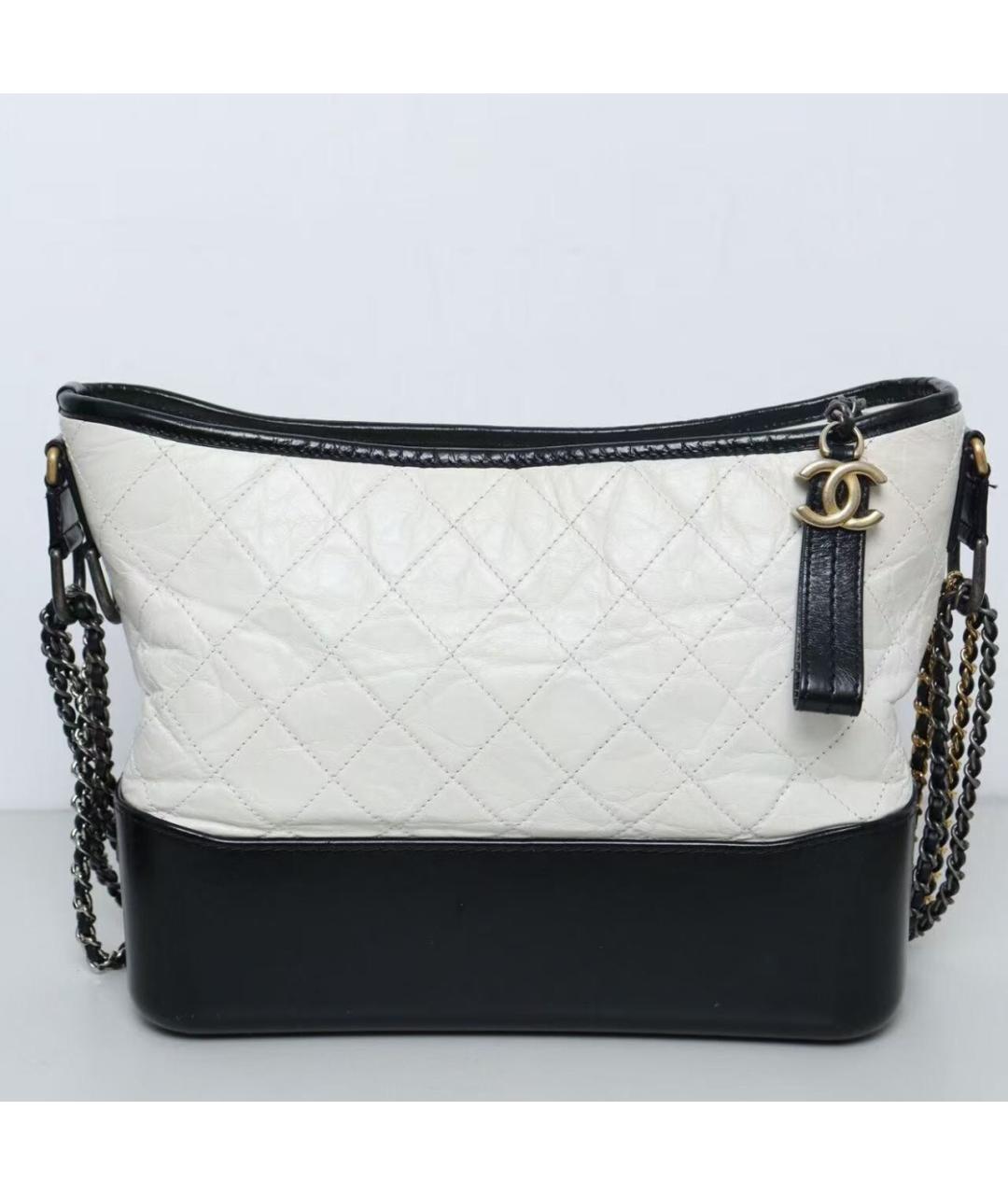 CHANEL Белая кожаная сумка тоут, фото 7