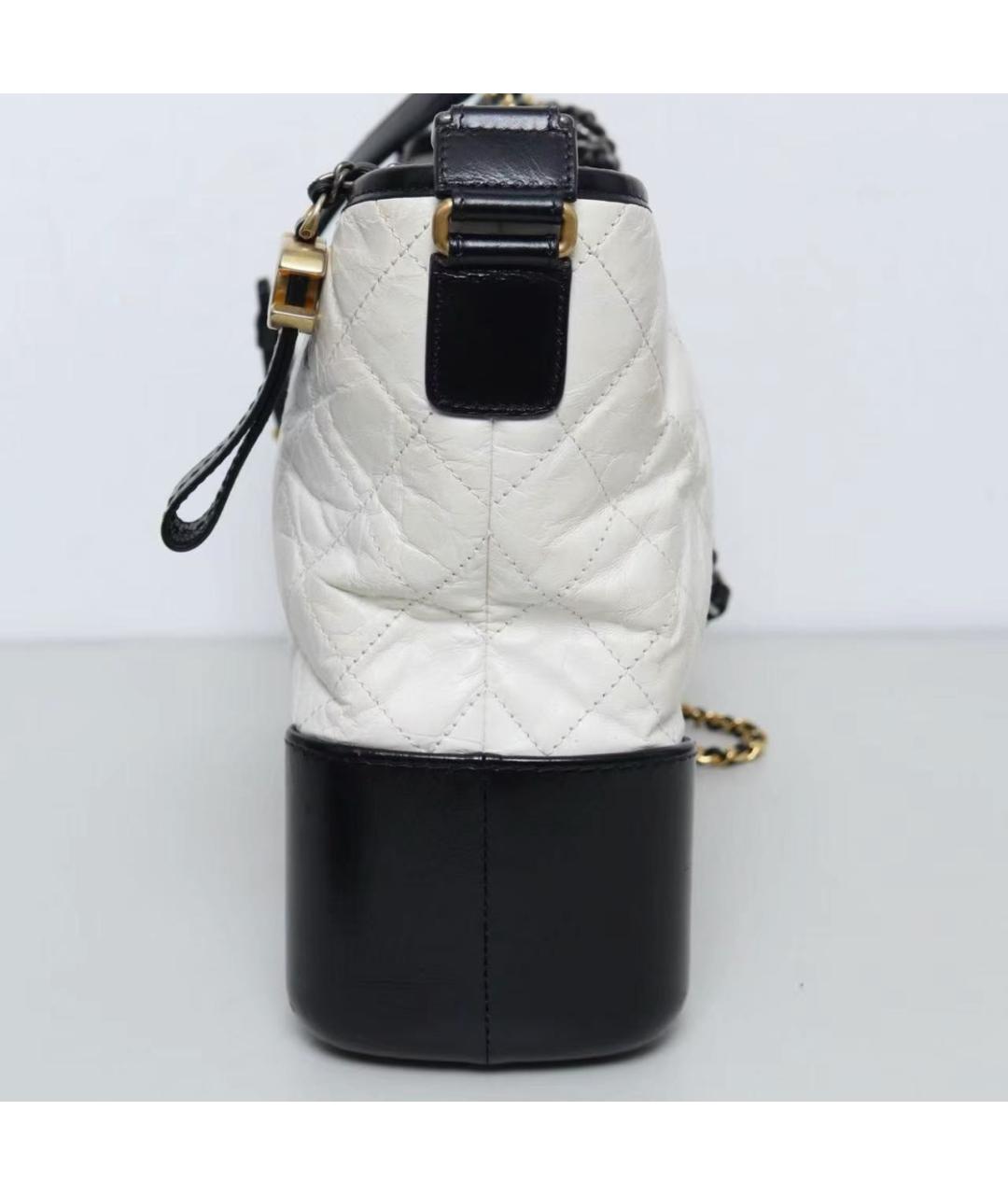 CHANEL Белая кожаная сумка тоут, фото 4