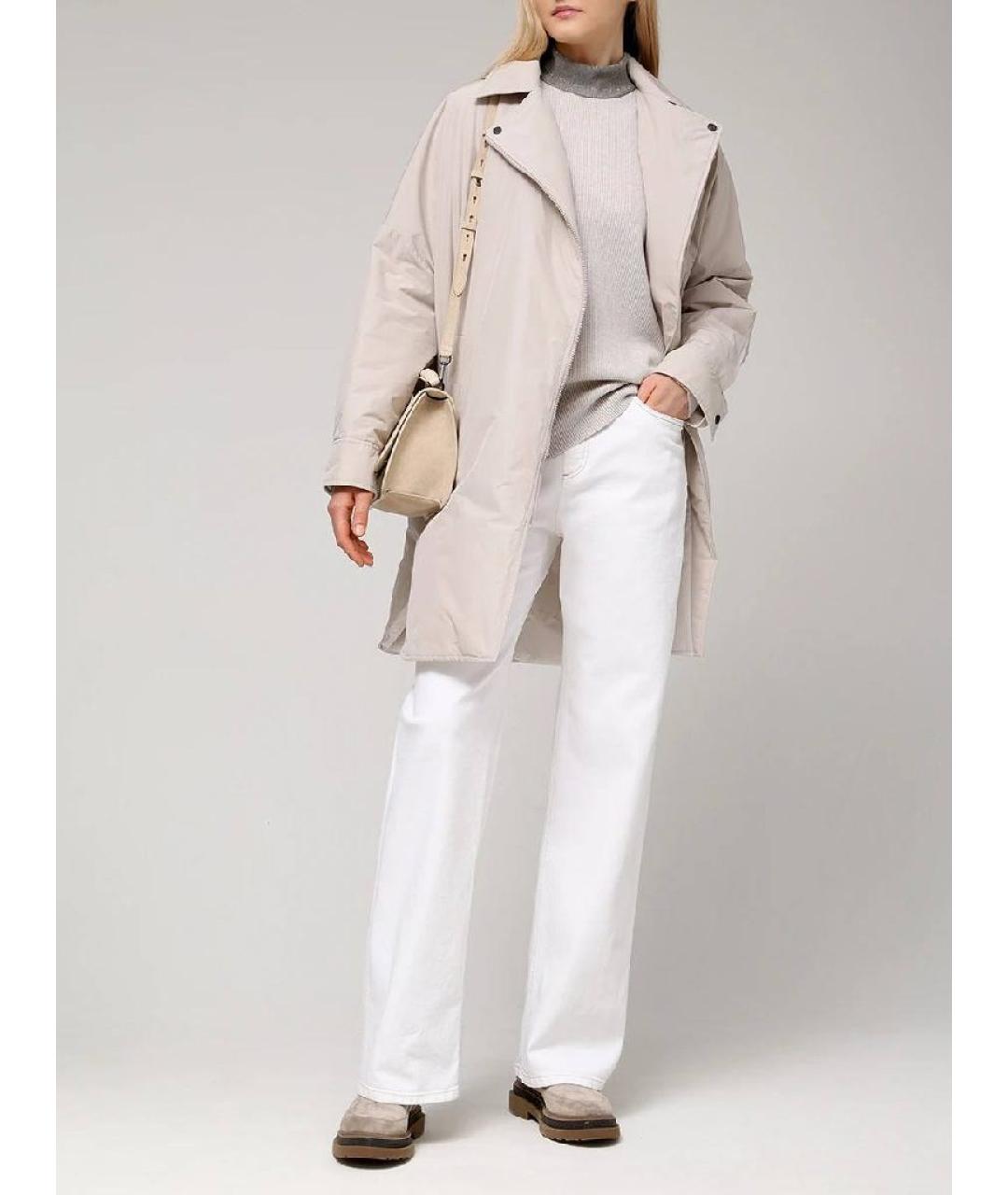 BRUNELLO CUCINELLI Бежевый кашемировый джемпер / свитер, фото 5