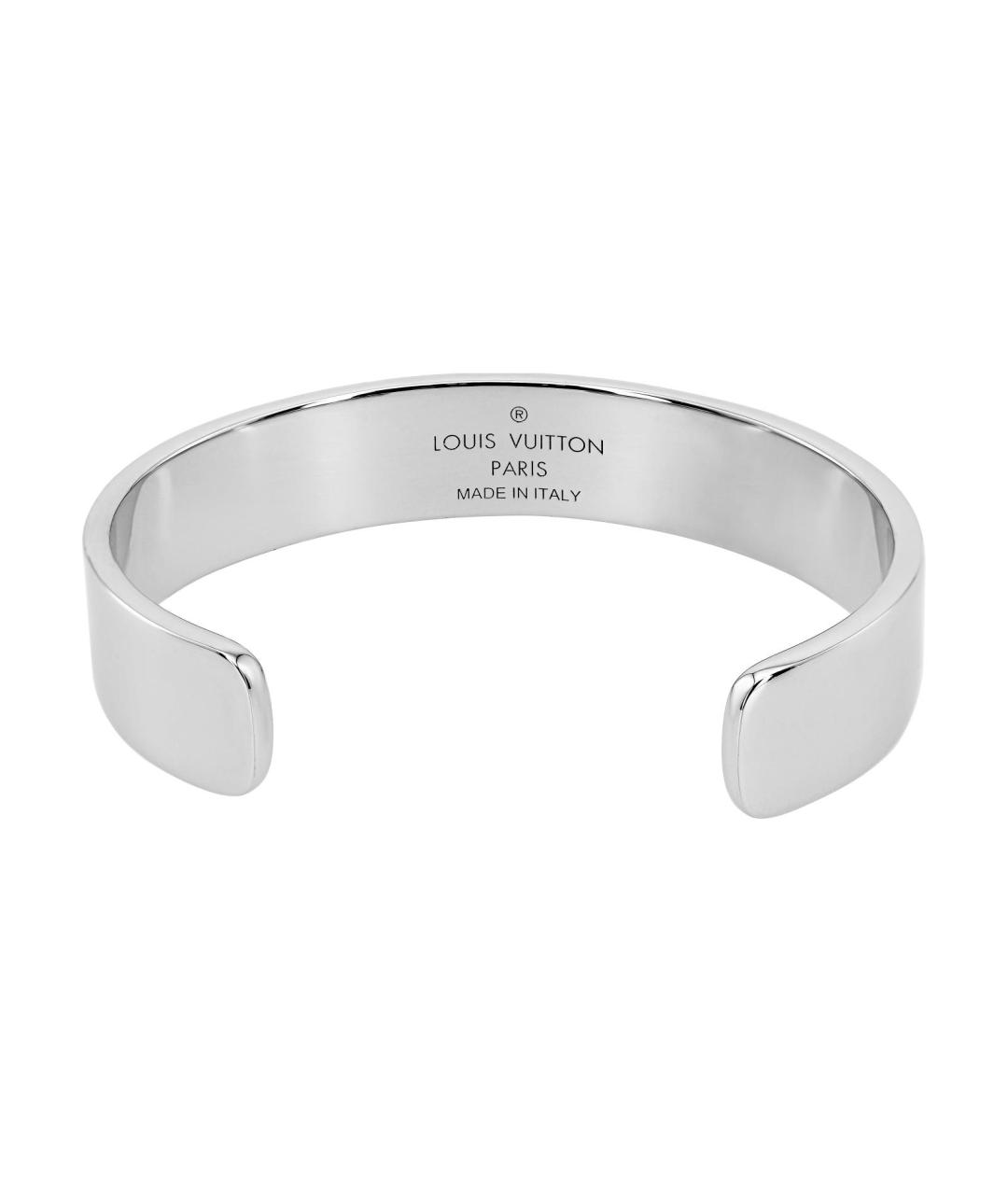 LOUIS VUITTON Серебрянный металлический браслет, фото 3