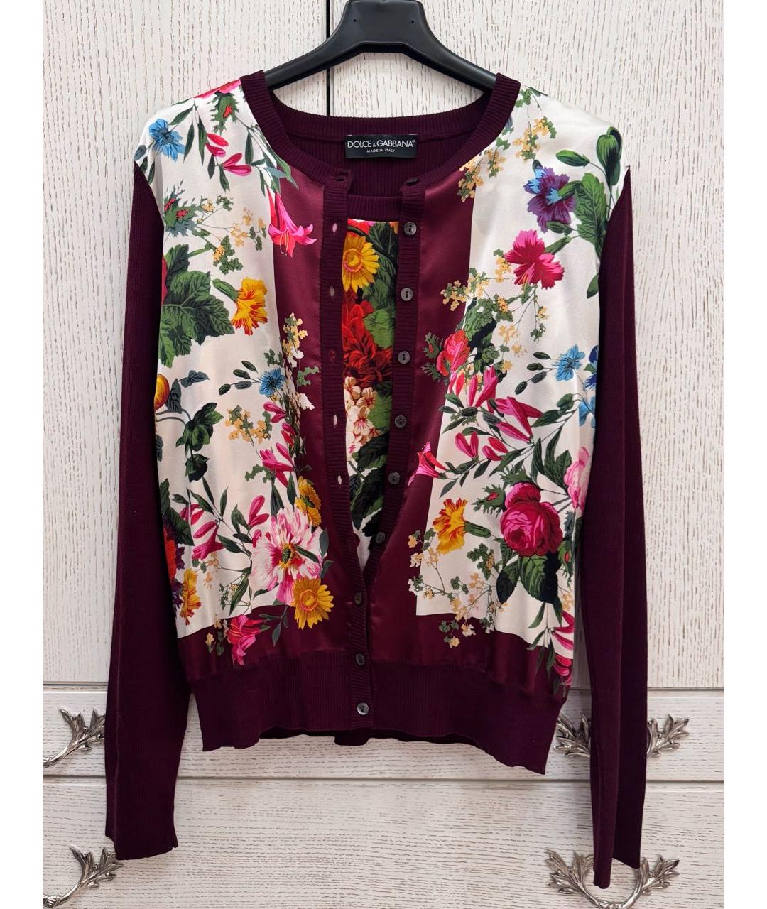 DOLCE&GABBANA Мульти шерстяной кардиган, фото 7