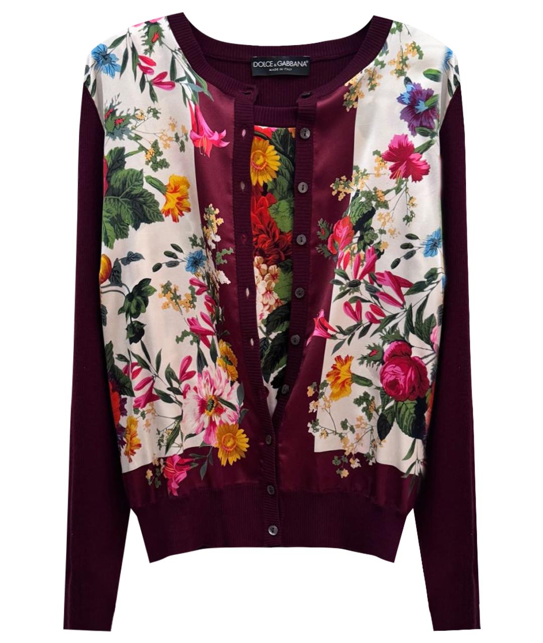 DOLCE&GABBANA Мульти шерстяной кардиган, фото 1