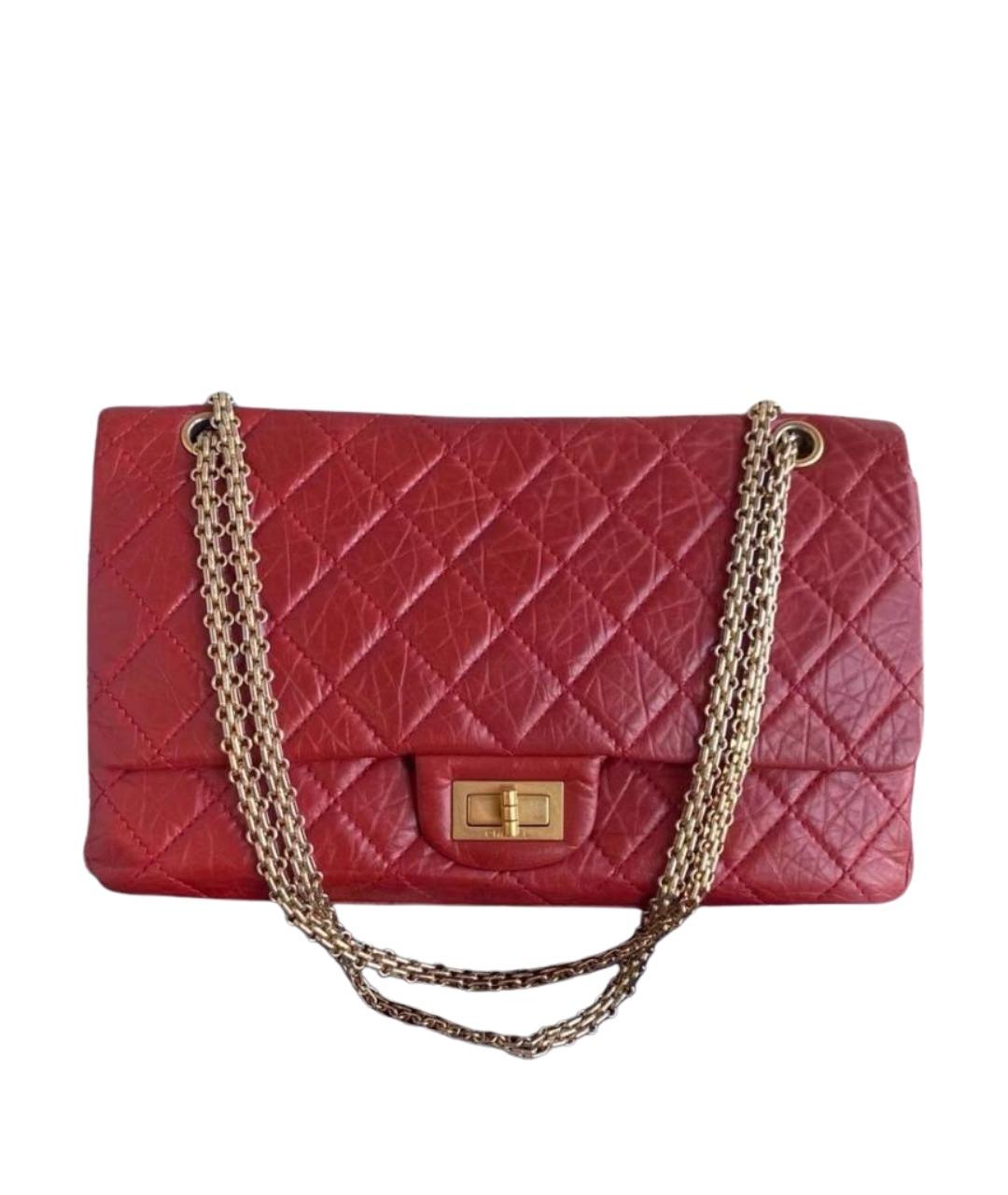 CHANEL Красная кожаная сумка через плечо, фото 1