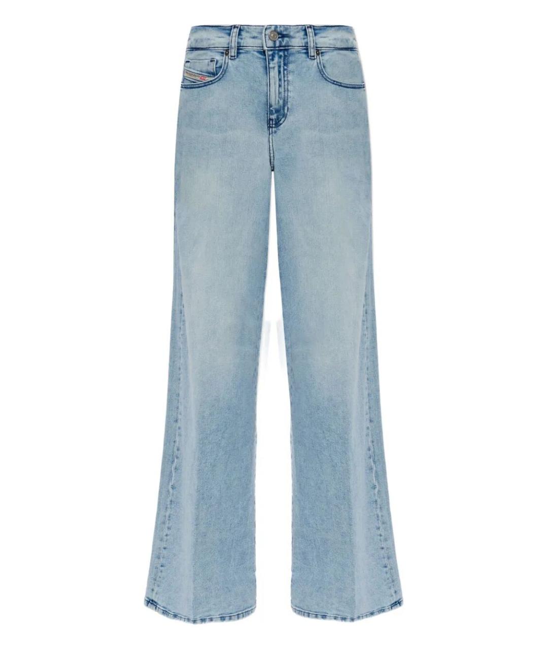 DIESEL Голубые хлопковые джинсы клеш, фото 1