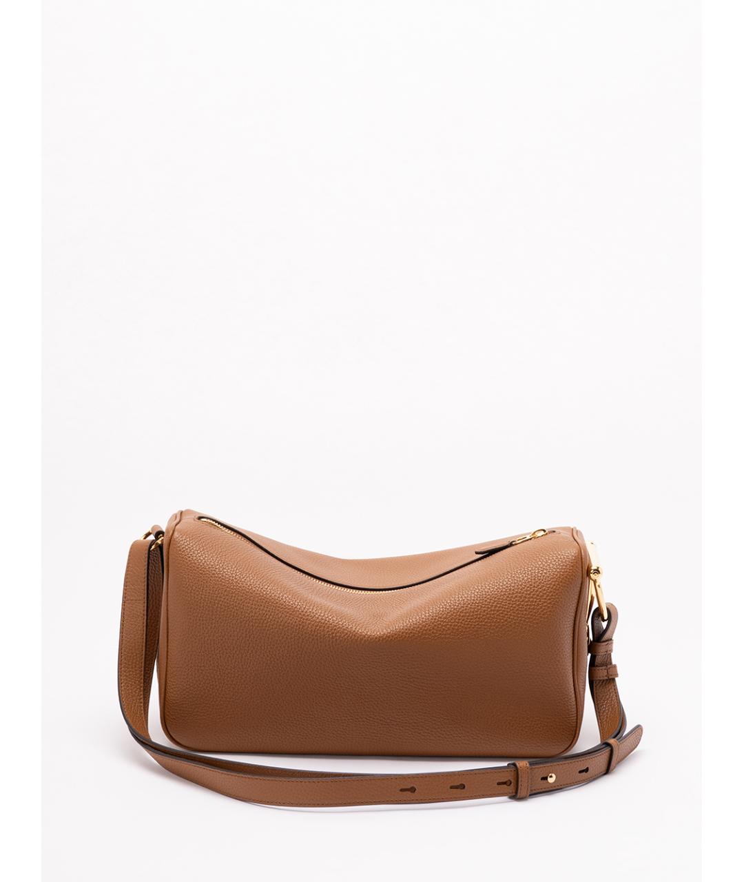 GUCCI Коричневая кожаная сумка через плечо, фото 1