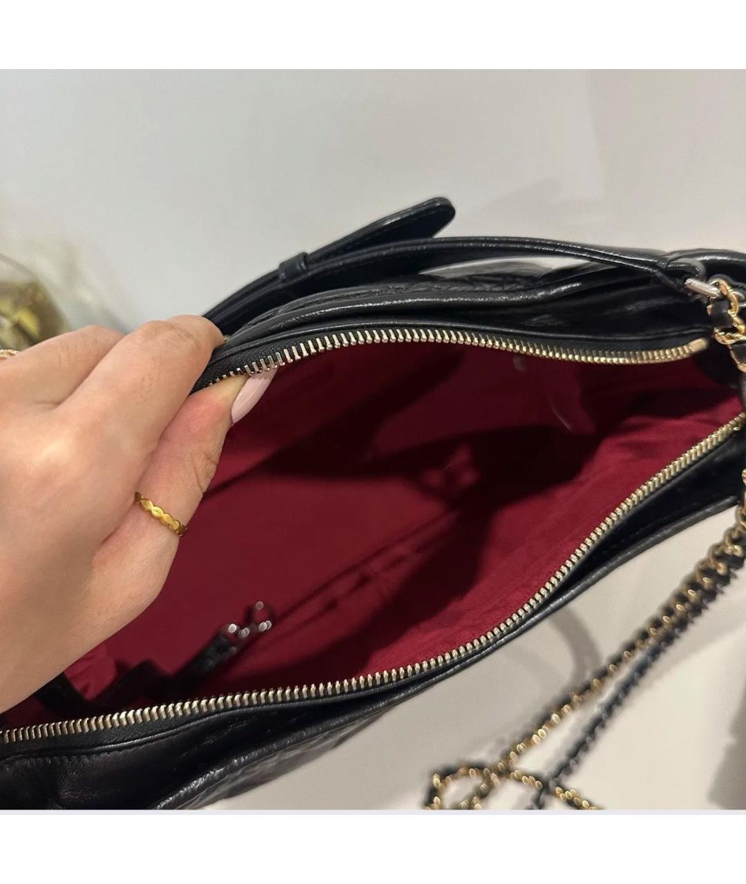 CHANEL Черная кожаная сумка тоут, фото 5