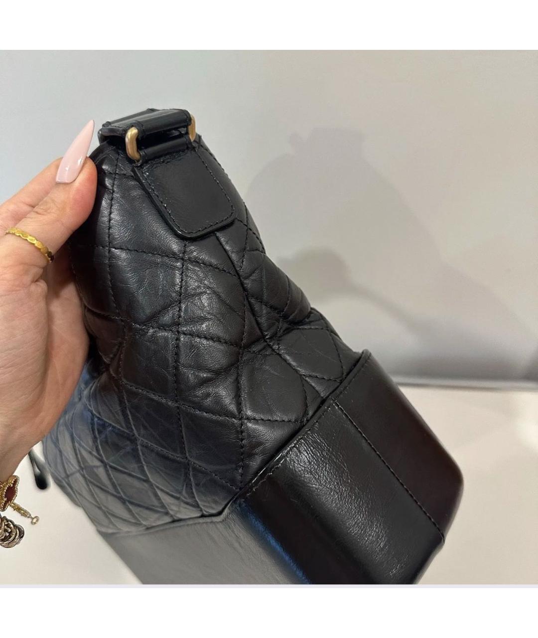 CHANEL Черная кожаная сумка тоут, фото 3