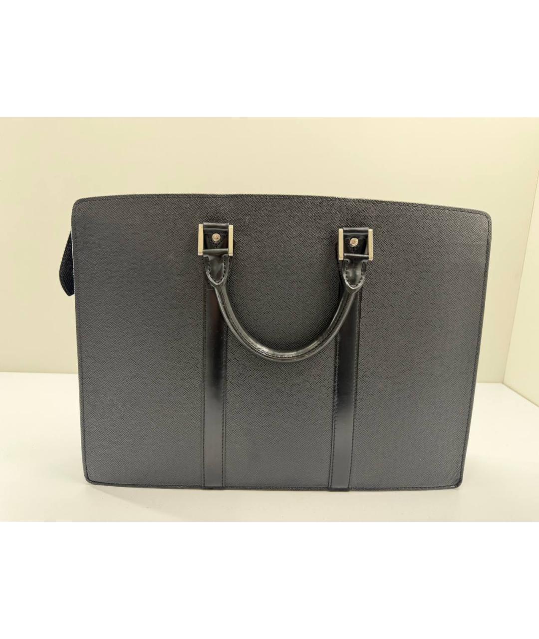 LOUIS VUITTON Черный портфель из лакированной кожи, фото 7