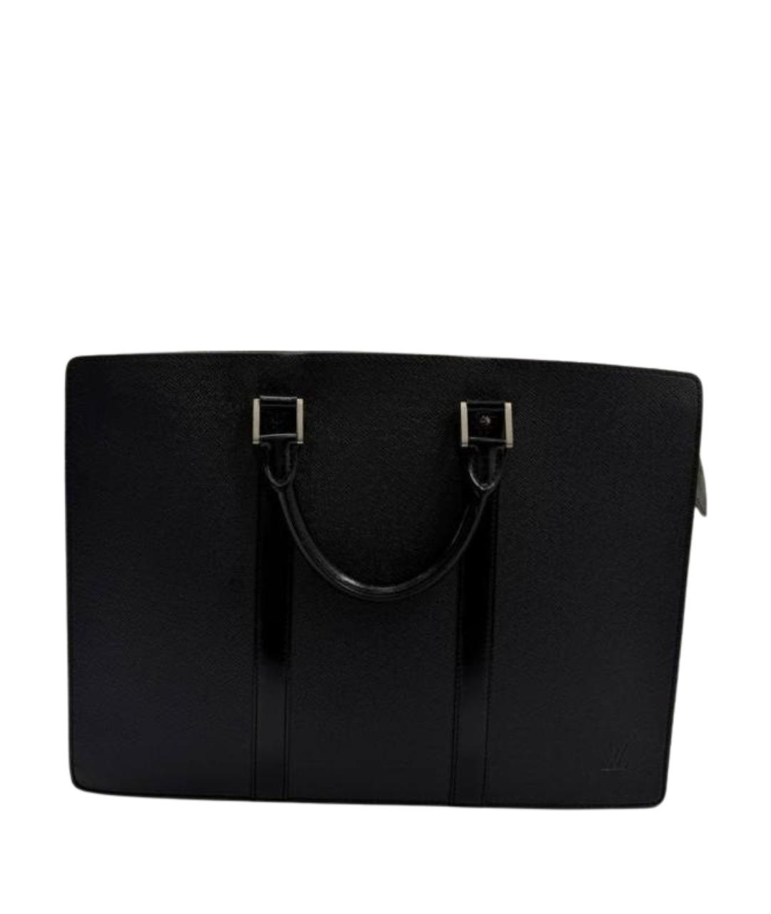 LOUIS VUITTON Черный портфель из лакированной кожи, фото 1