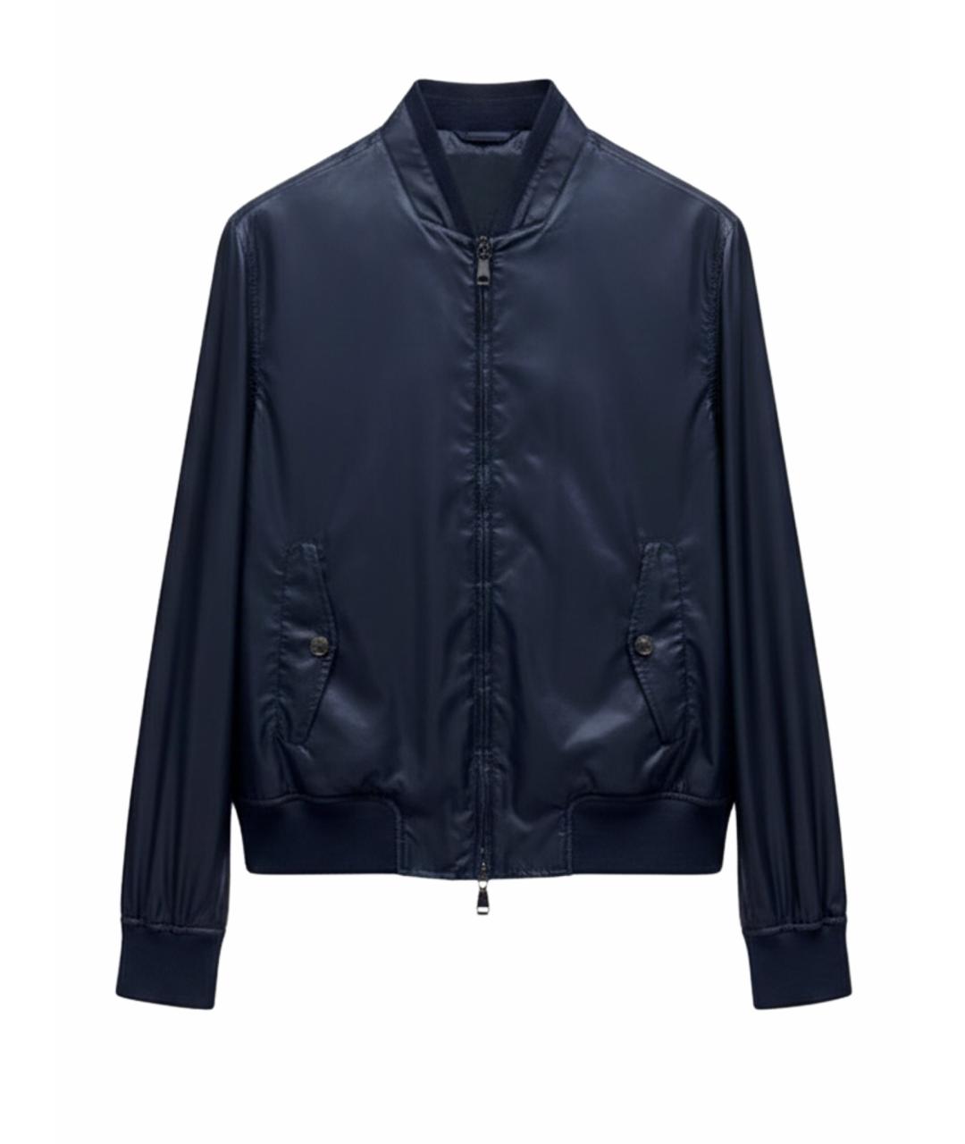 BRIONI Темно-синяя полиамидовая куртка, фото 1