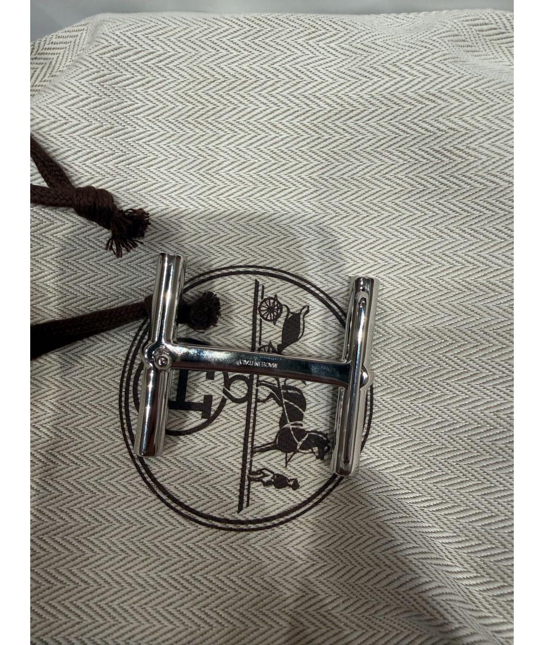 HERMES Черный ремень, фото 3