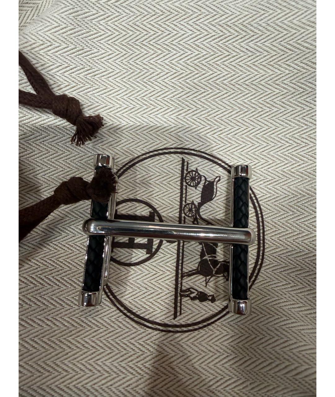 HERMES Черный ремень, фото 4