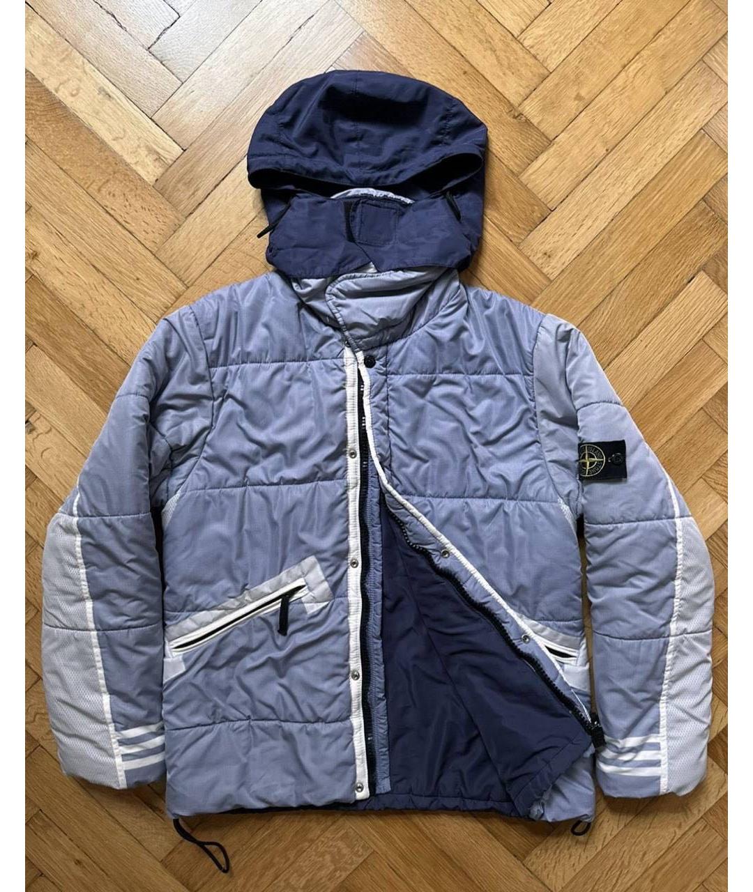 STONE ISLAND Голубой пуховик, фото 8