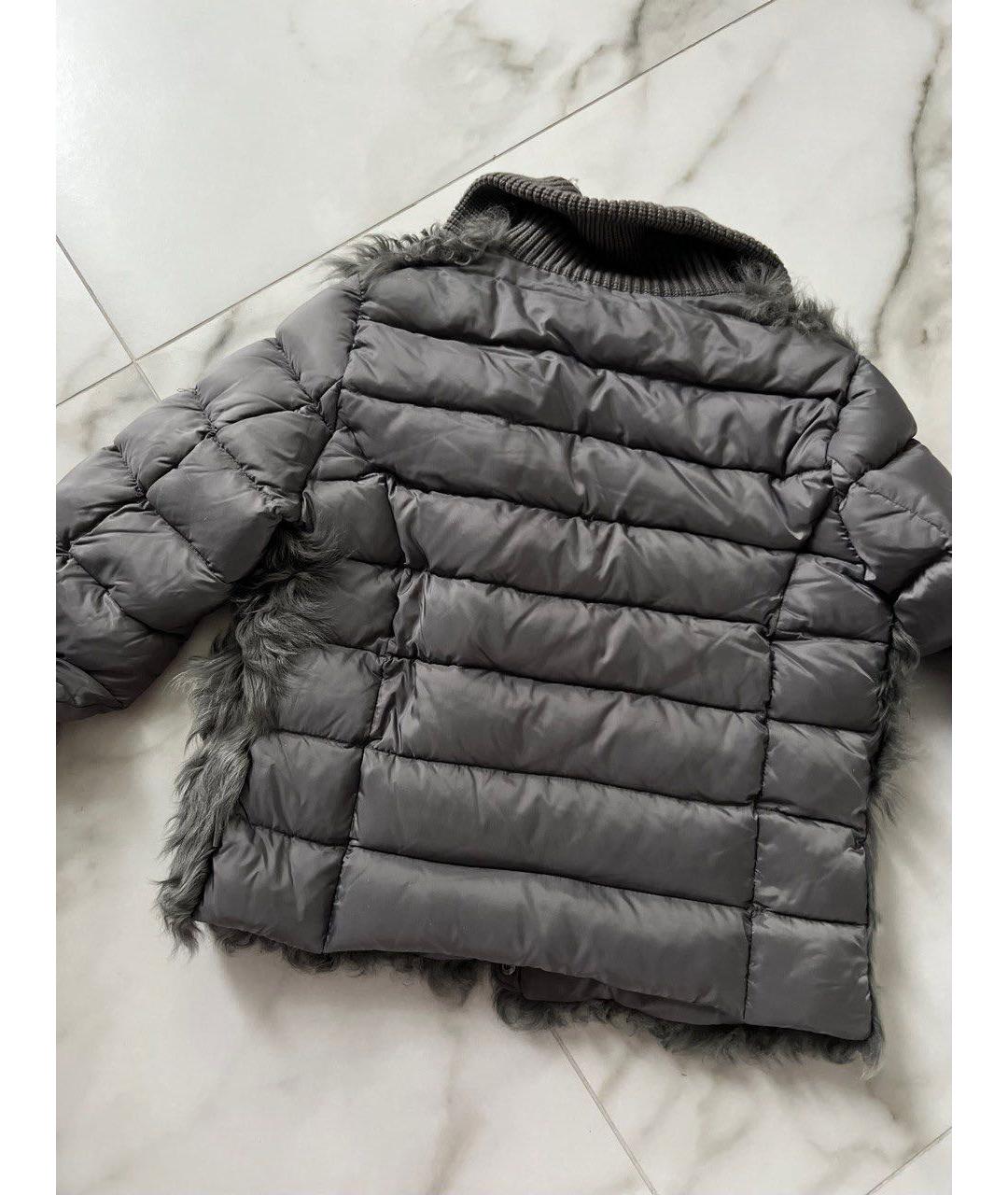 MONCLER Серый пуховик, фото 2