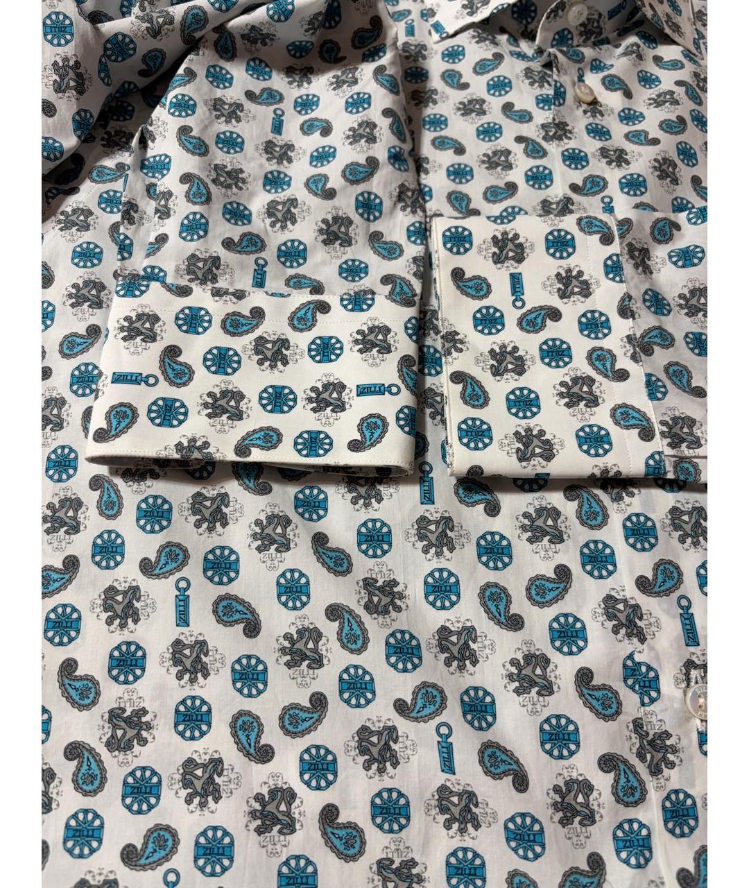 ZILLI Мульти хлопковая кэжуал рубашка, фото 4