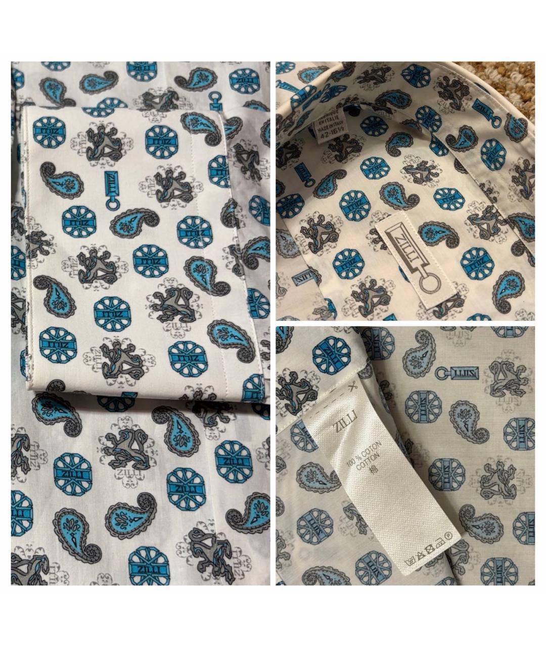 ZILLI Мульти хлопковая кэжуал рубашка, фото 7