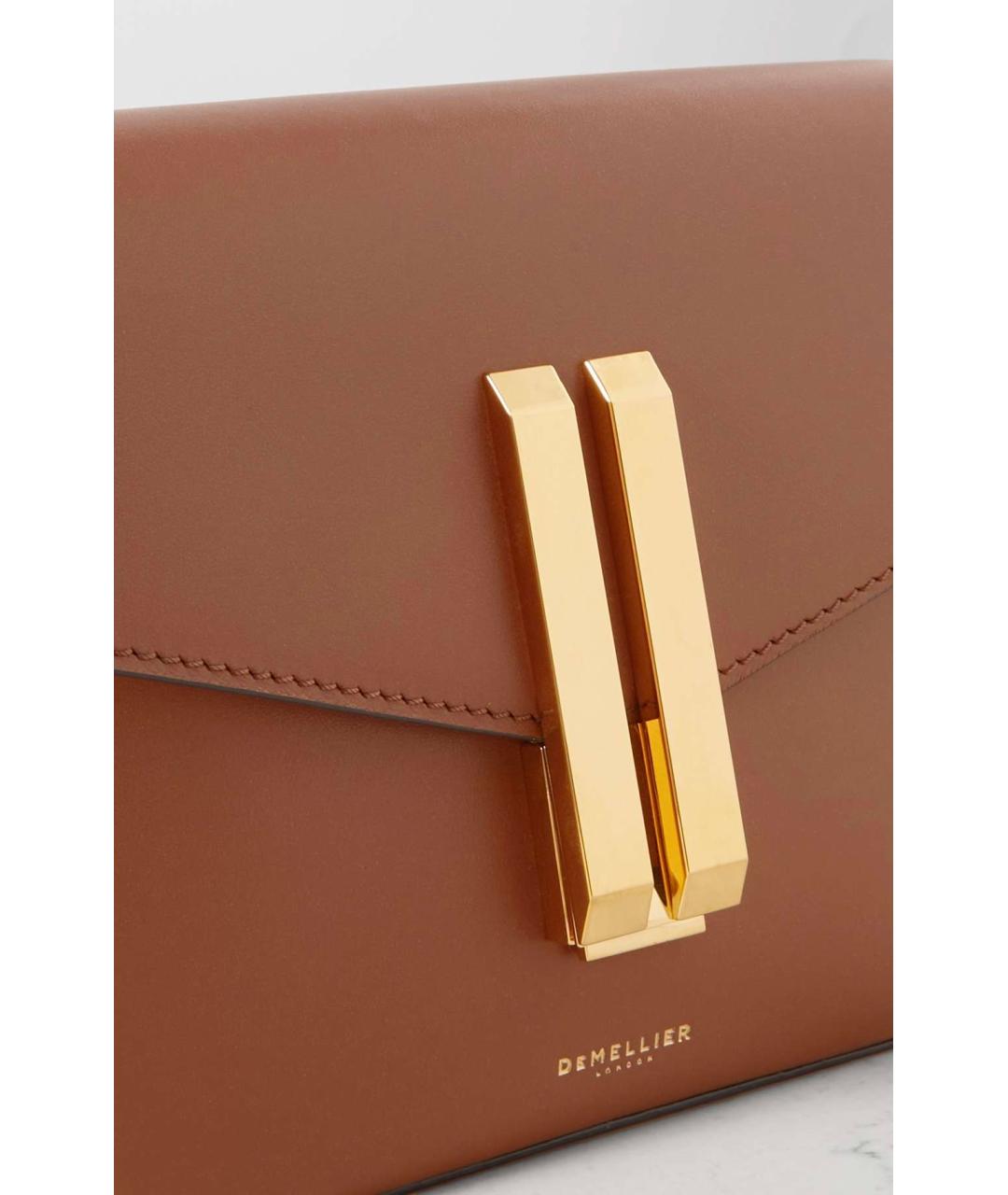 DEMELLIER Коричневая кожаная сумка через плечо, фото 5