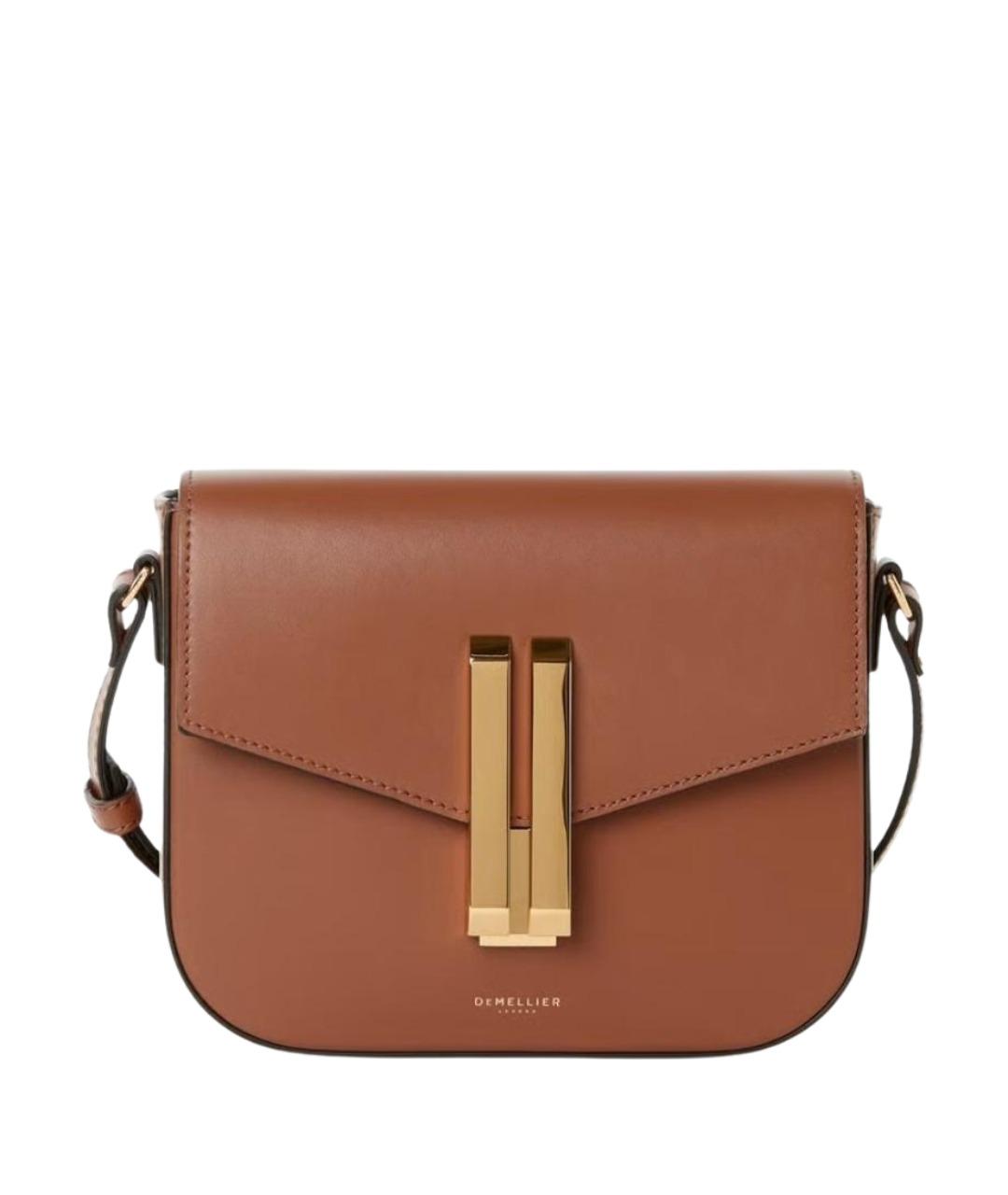 DEMELLIER Коричневая кожаная сумка через плечо, фото 1