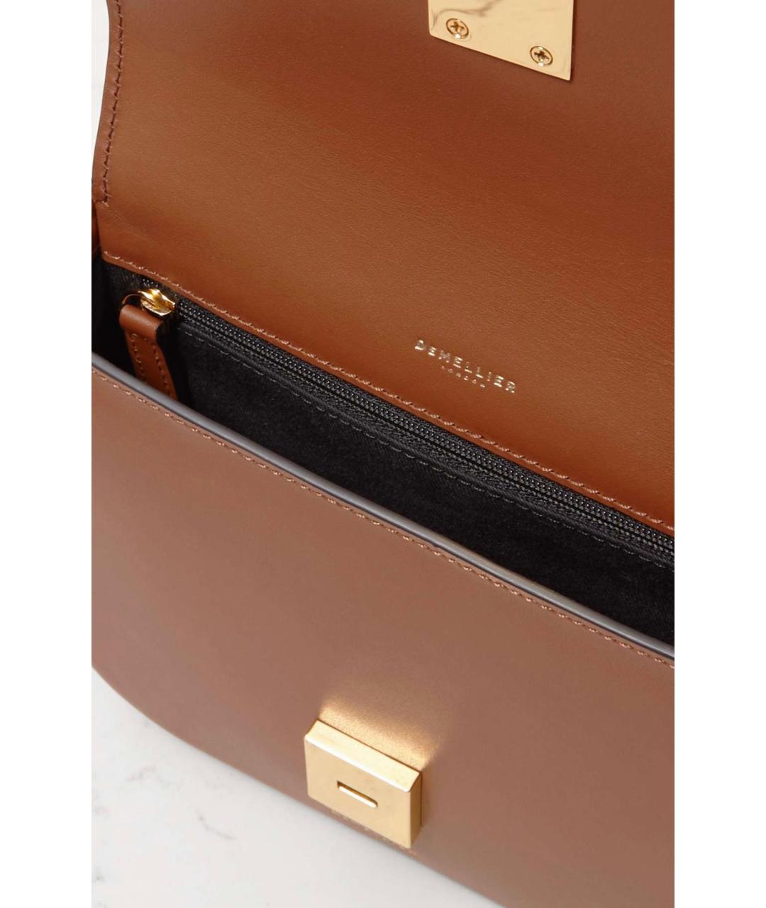 DEMELLIER Коричневая кожаная сумка через плечо, фото 6