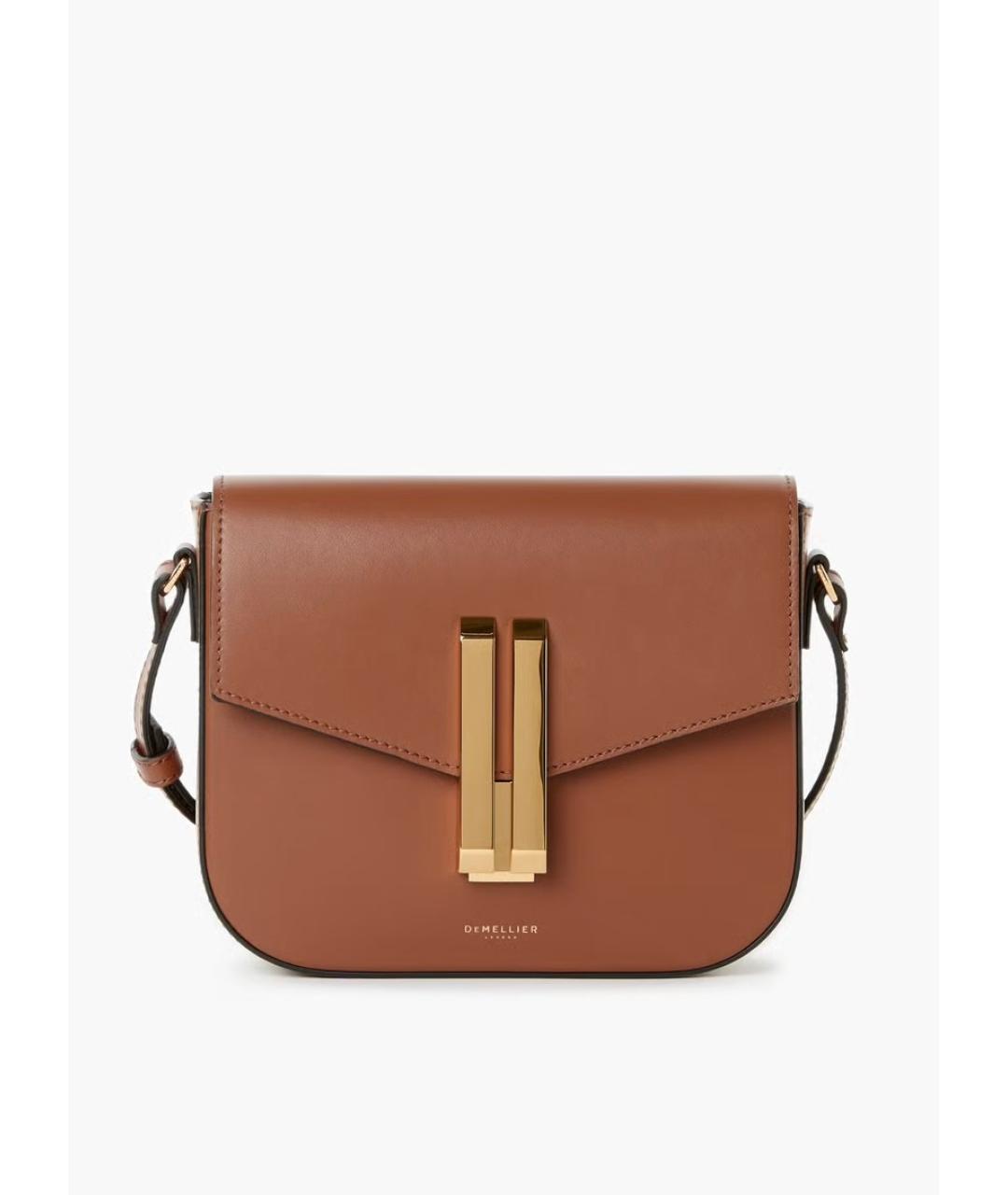 DEMELLIER Коричневая кожаная сумка через плечо, фото 7