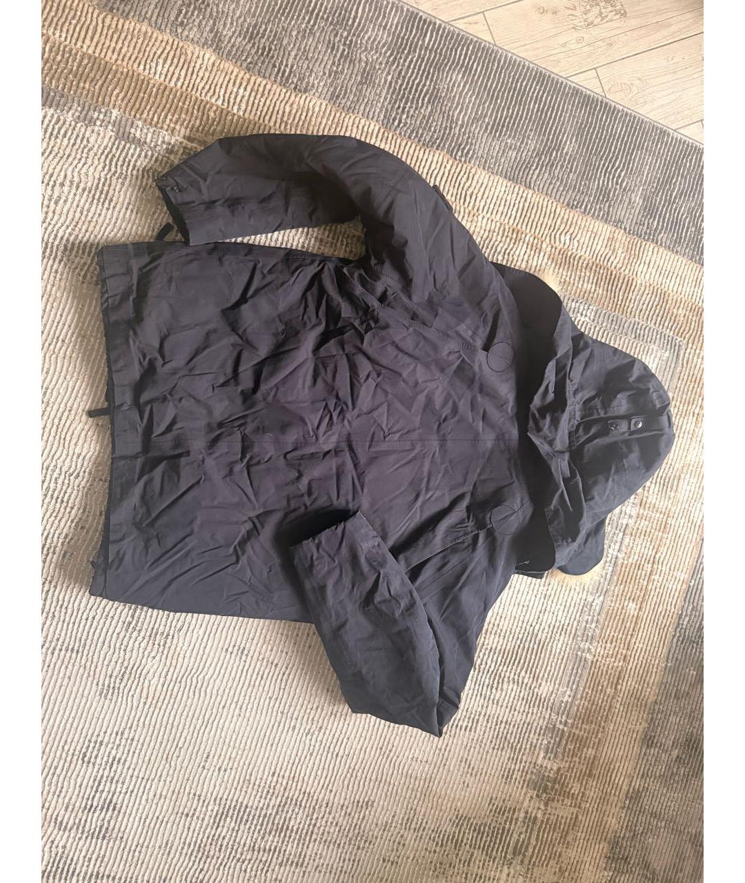 STONE ISLAND Темно-синий пуховик, фото 2