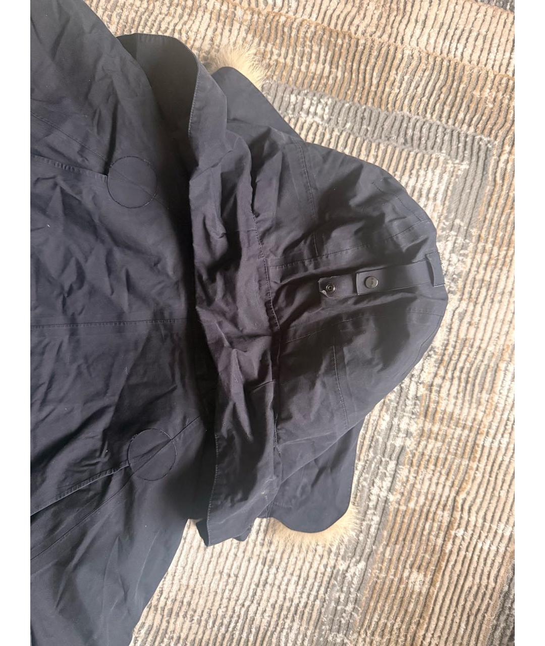 STONE ISLAND Темно-синий пуховик, фото 3