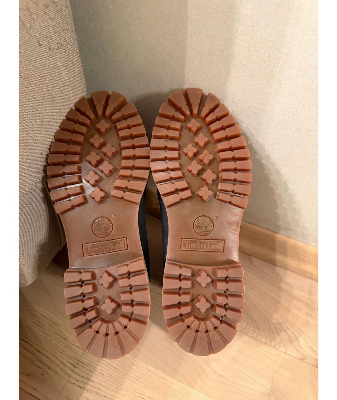 TIMBERLAND Темно-синие кожаные высокие ботинки, фото 5