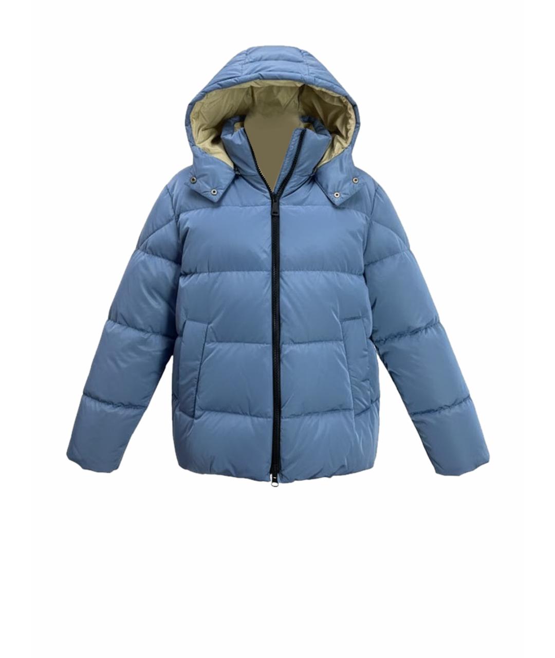 WEEKEND MAX MARA Голубой полиамидовый пуховик, фото 1