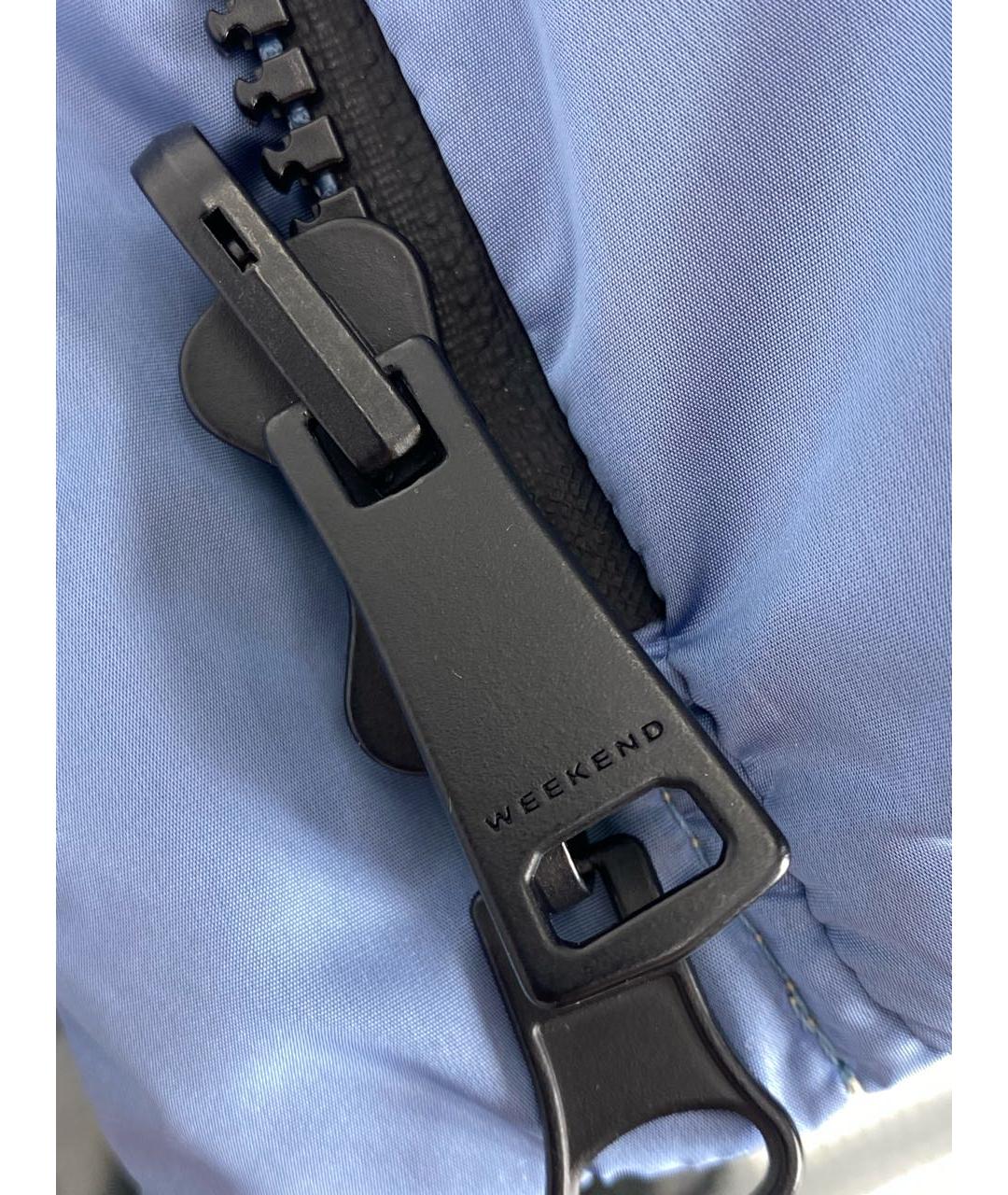 WEEKEND MAX MARA Голубой полиамидовый пуховик, фото 4