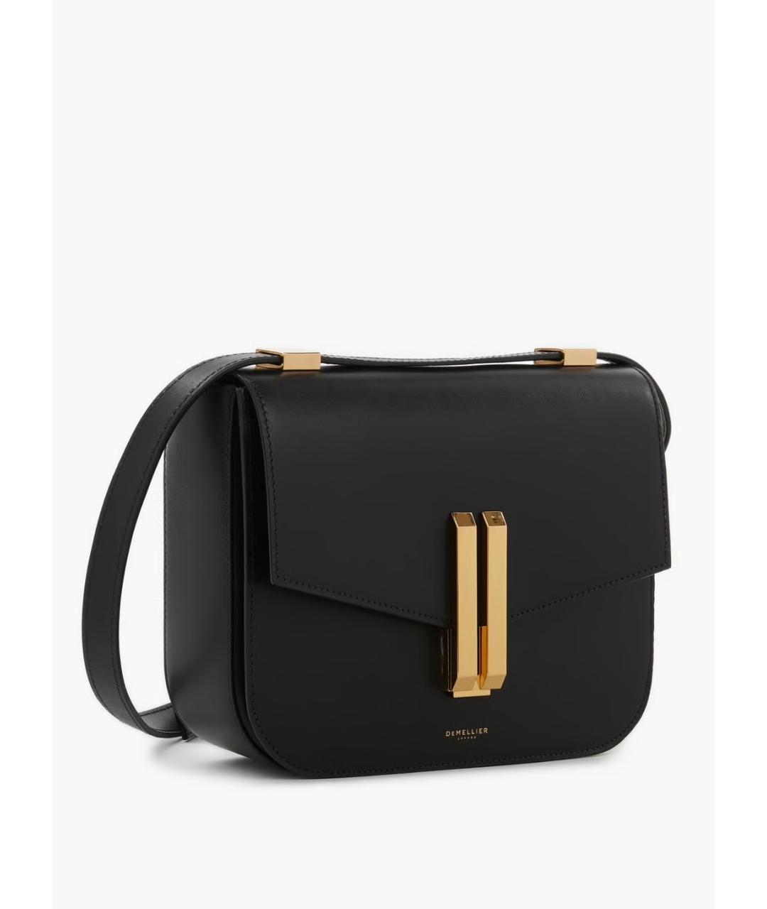 DEMELLIER Черная кожаная сумка через плечо, фото 2