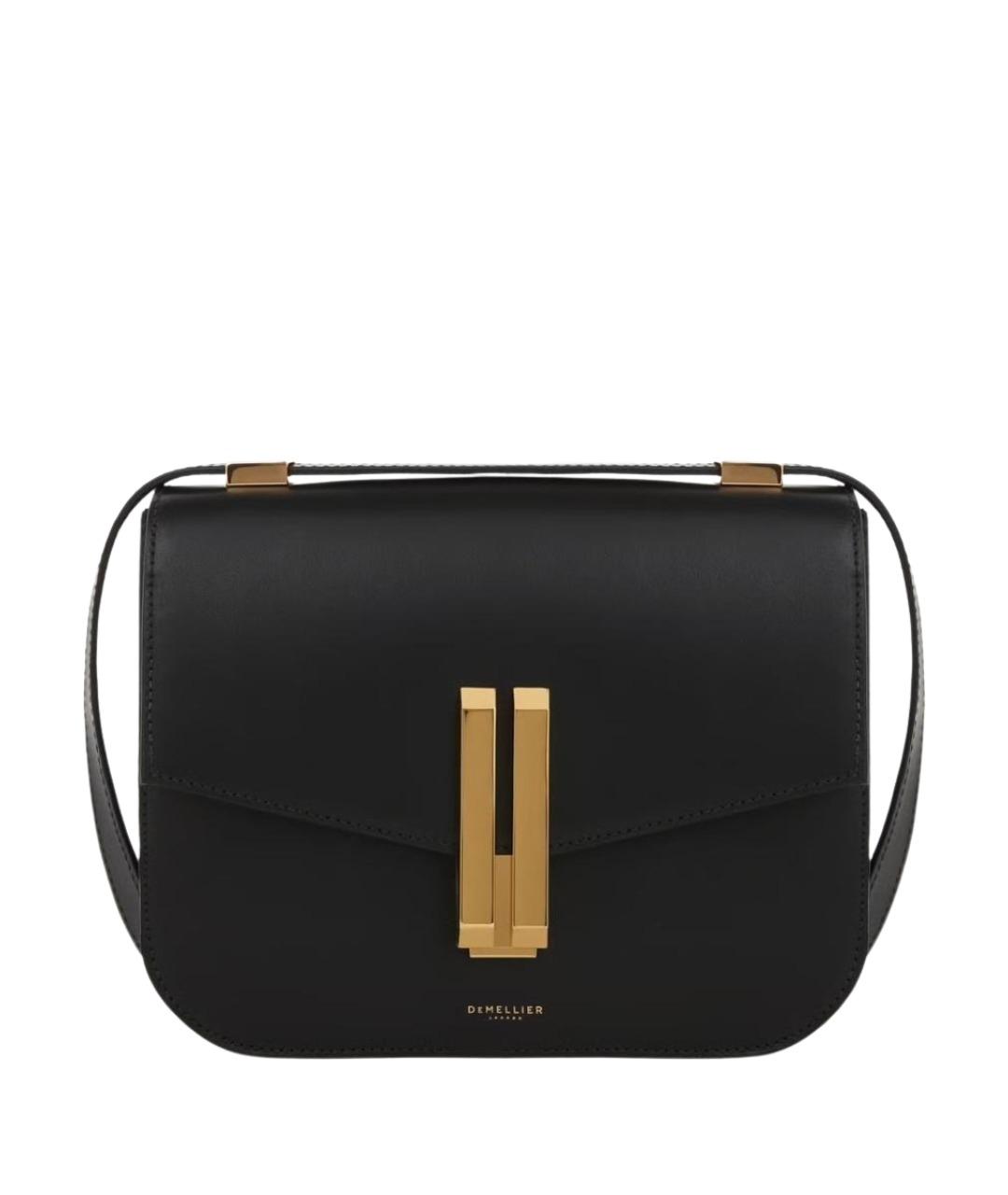 DEMELLIER Черная кожаная сумка через плечо, фото 1