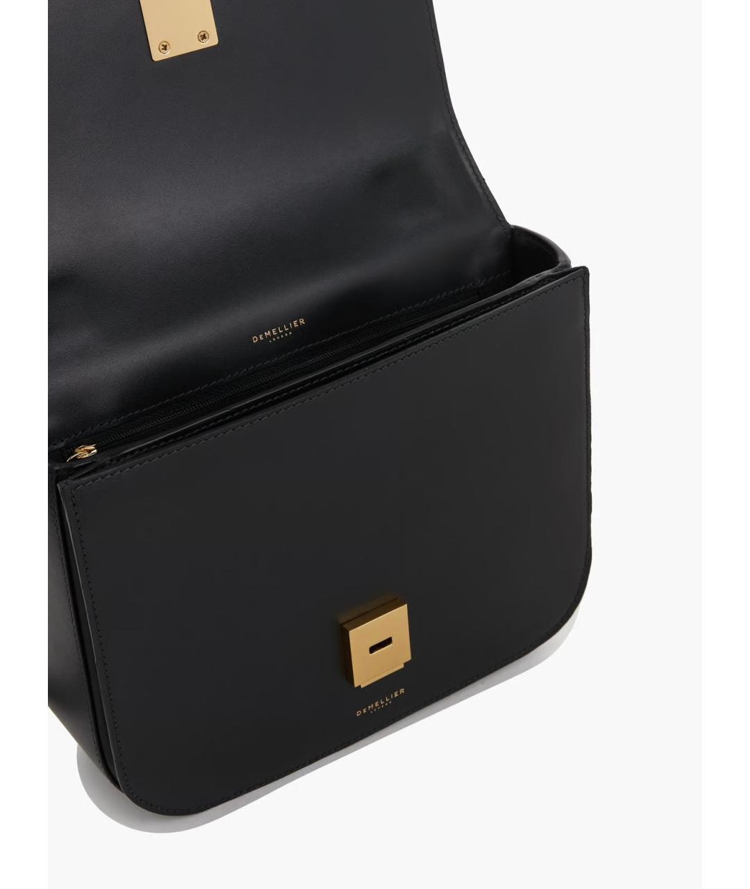 DEMELLIER Черная кожаная сумка через плечо, фото 3