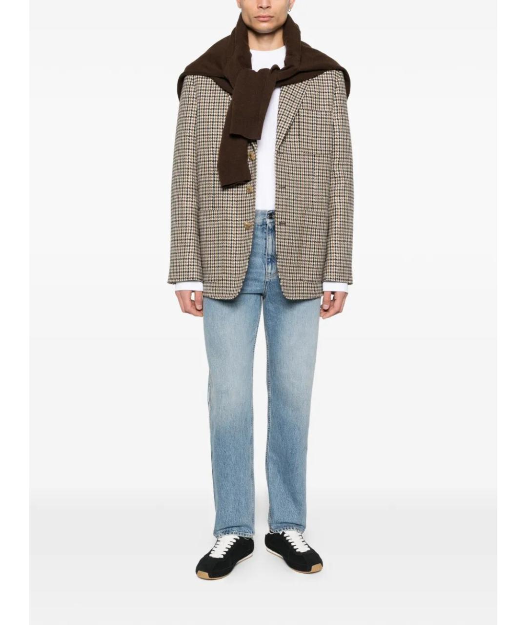 GUCCI Синие хлопковые прямые джинсы, фото 2