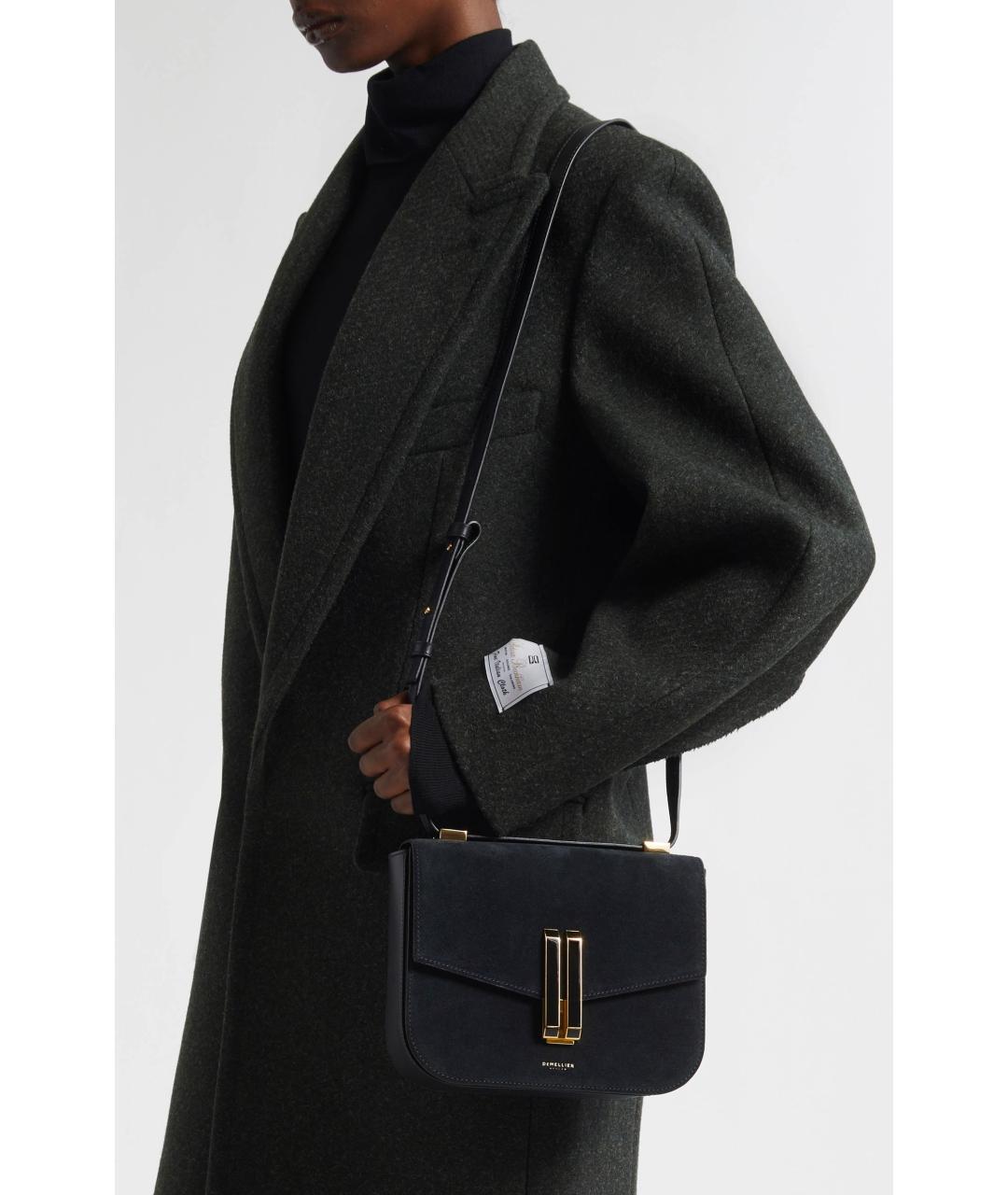 DEMELLIER Черная замшевая сумка через плечо, фото 5