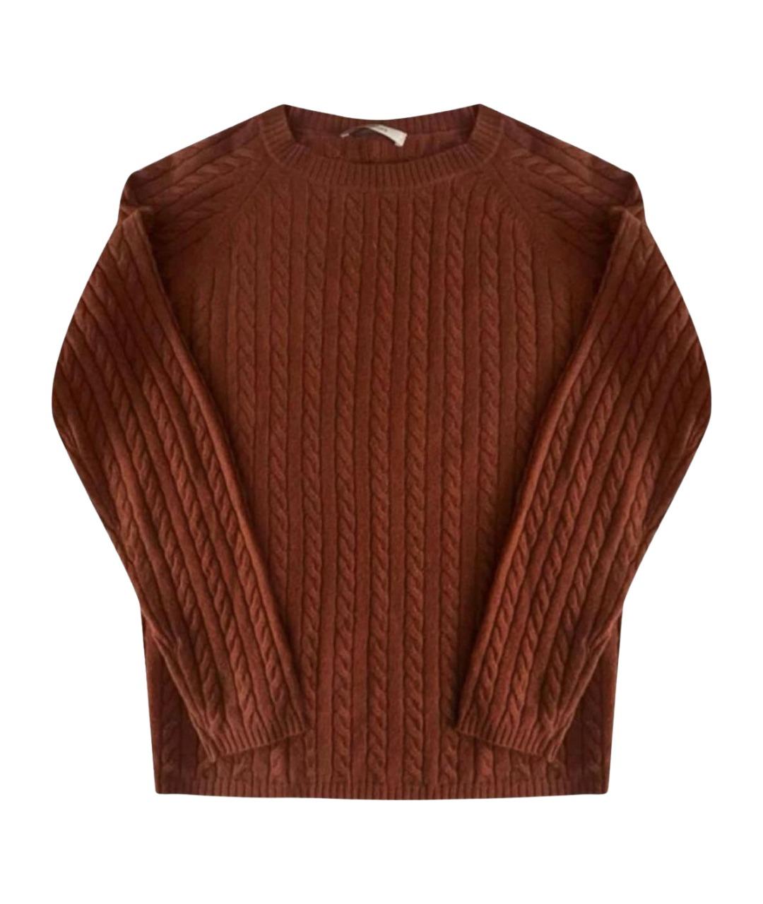 'S MAX MARA Коричневый кашемировый джемпер / свитер, фото 1