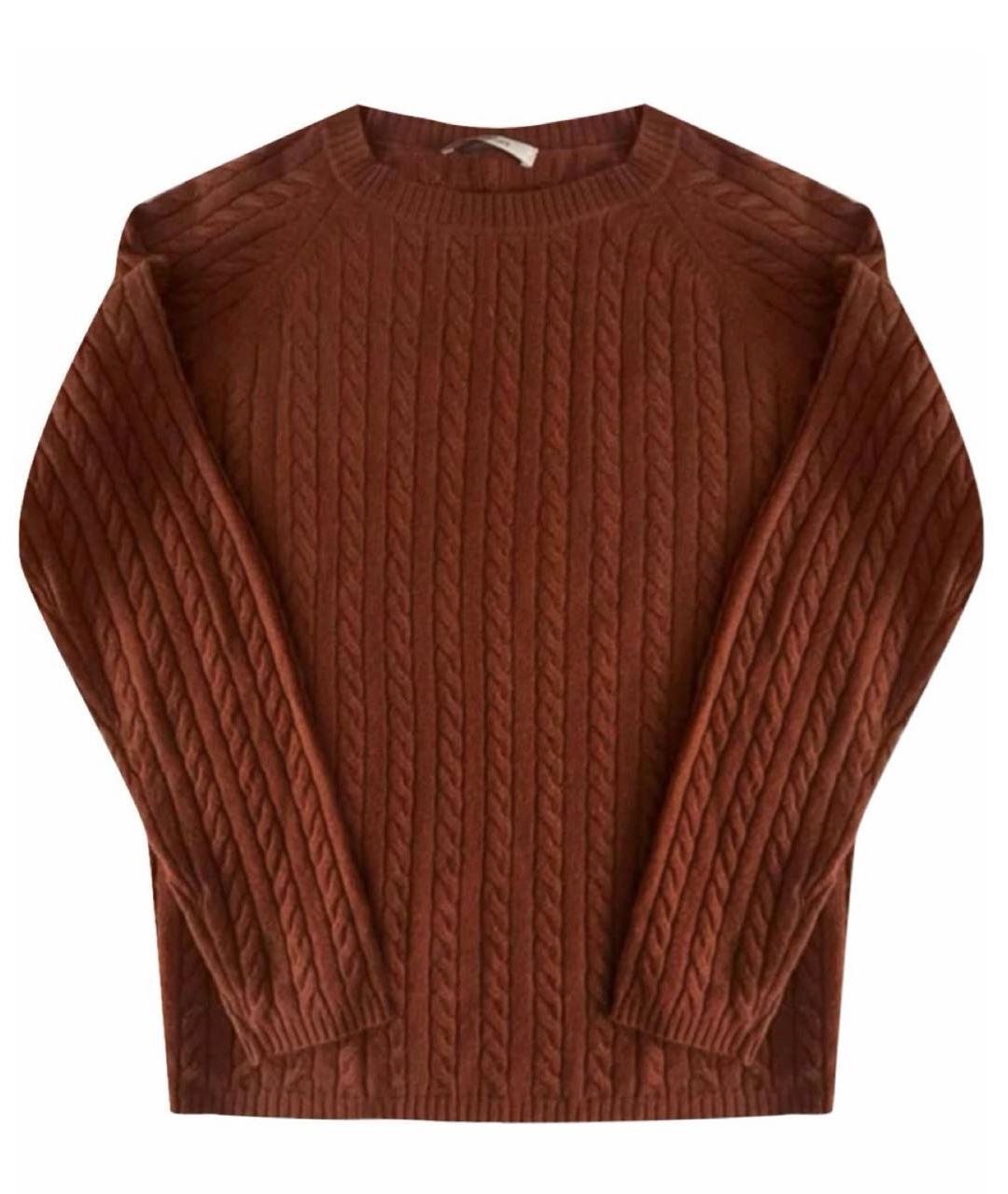 'S MAX MARA Коричневый кашемировый джемпер / свитер, фото 5