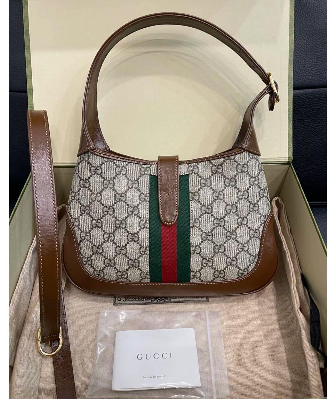 GUCCI Коричневая сумка через плечо, фото 5